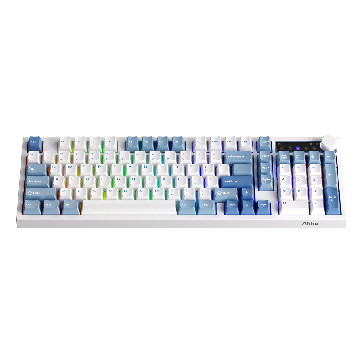 Akko 5098 V5 Glacier Mechanical Keyboard Front Side Details
