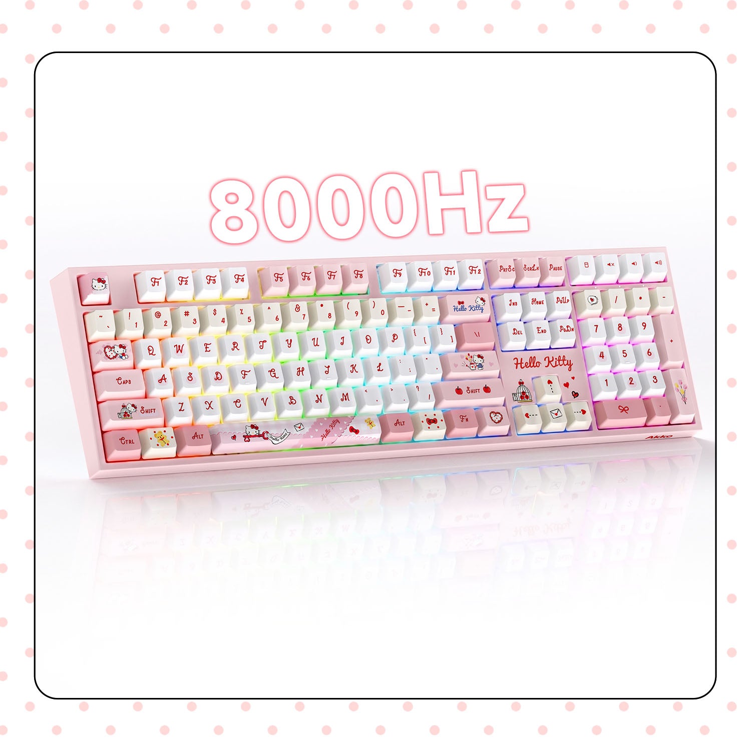 Akko Hello Kitty 5108 V5 Mechanical Keyboard 8000Hz Polling Rate