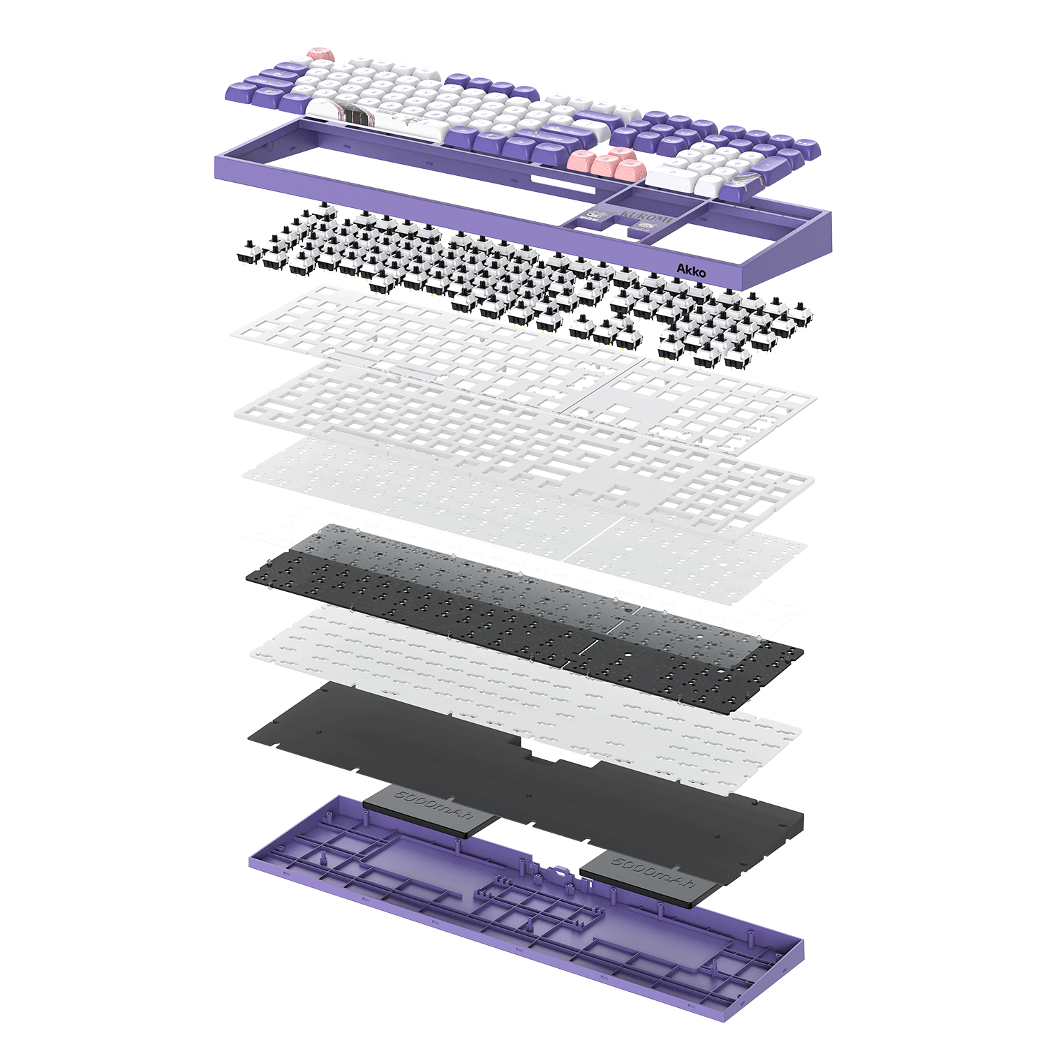 Akko Kuromi 5108 V5 Mechanical Keyboard Structure