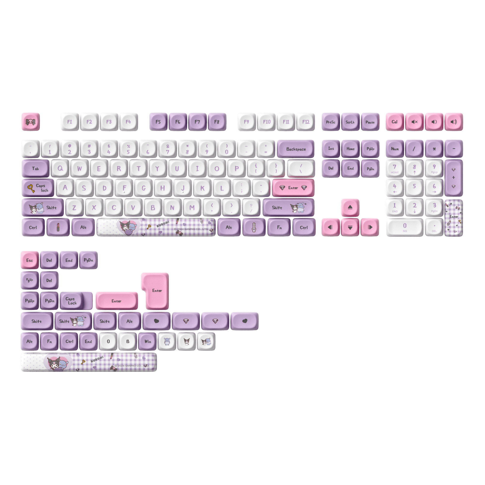 Akko Kuromi クロミ キーボード Akko Kuromi 5108B Plus Purple Mechanical Keyboard | AKKO EU