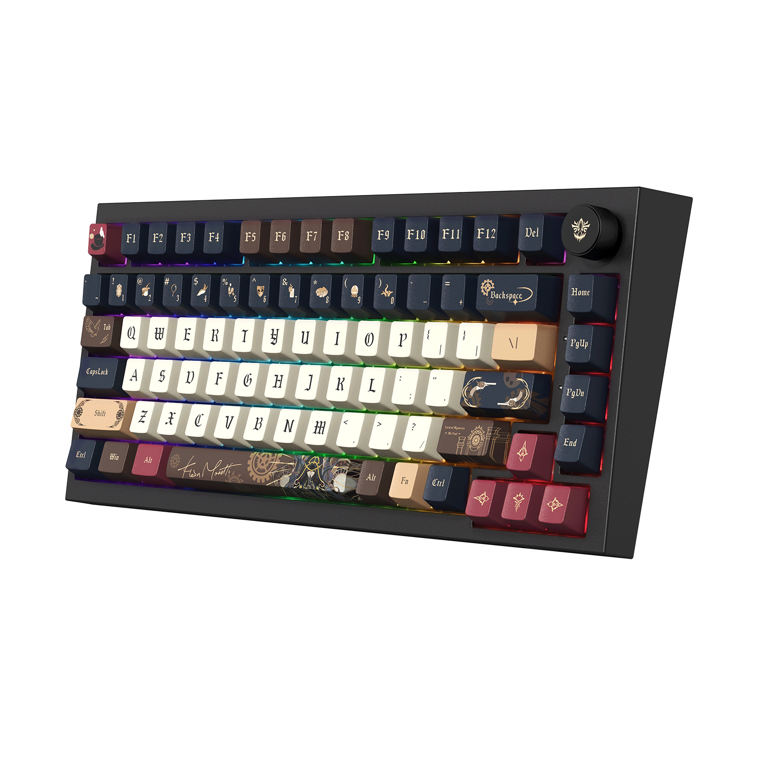 Lord of the Mysteries 5075 V5 Mechanical Keyboard Standing Side