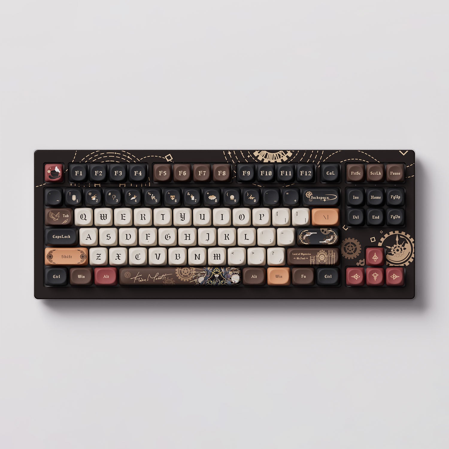 Lord of the Mysteries 5087B v2 Mechanical Keyboard in white background