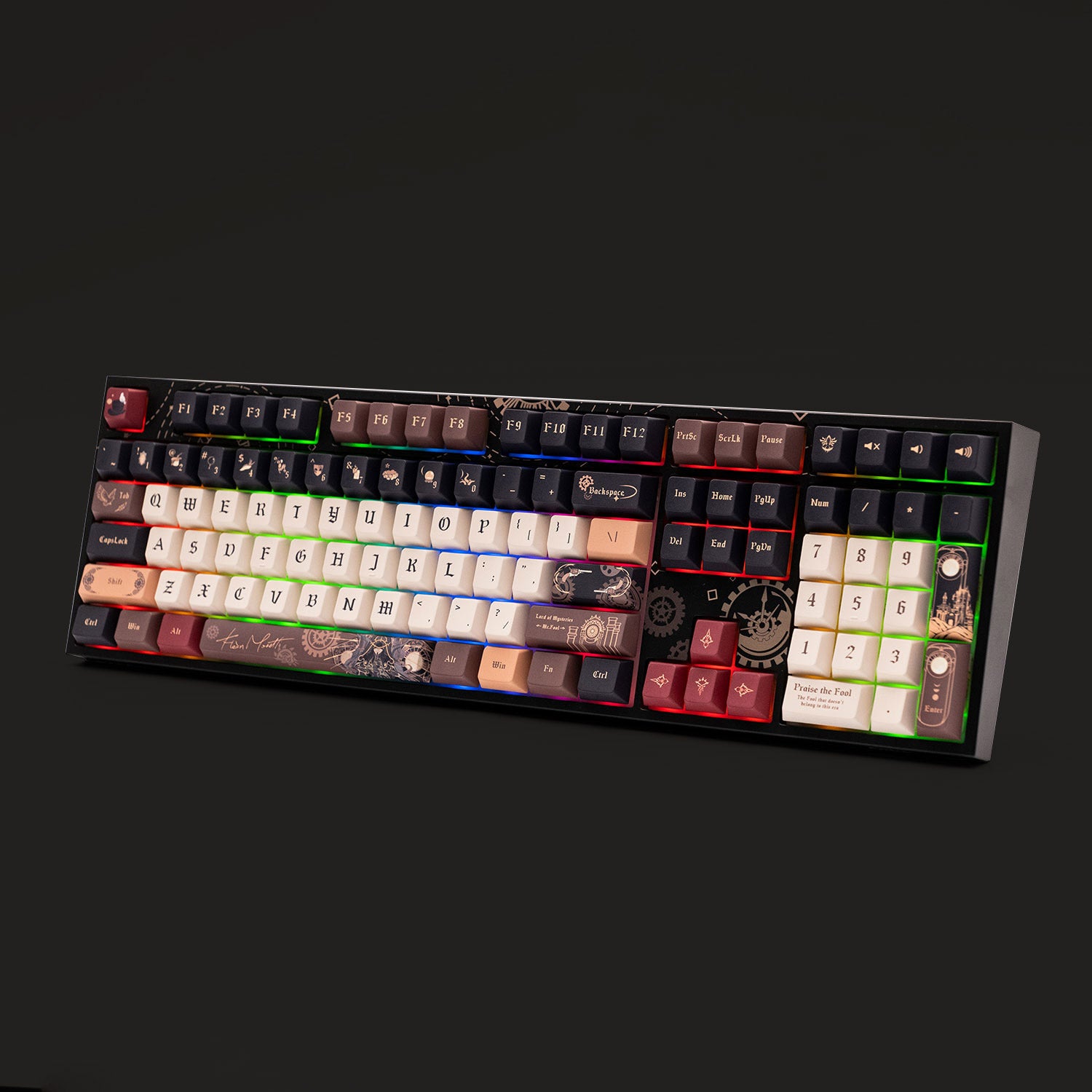 Akko Lord of the Mysteries 5108 V5 Mechanical Keyboard Standing Side