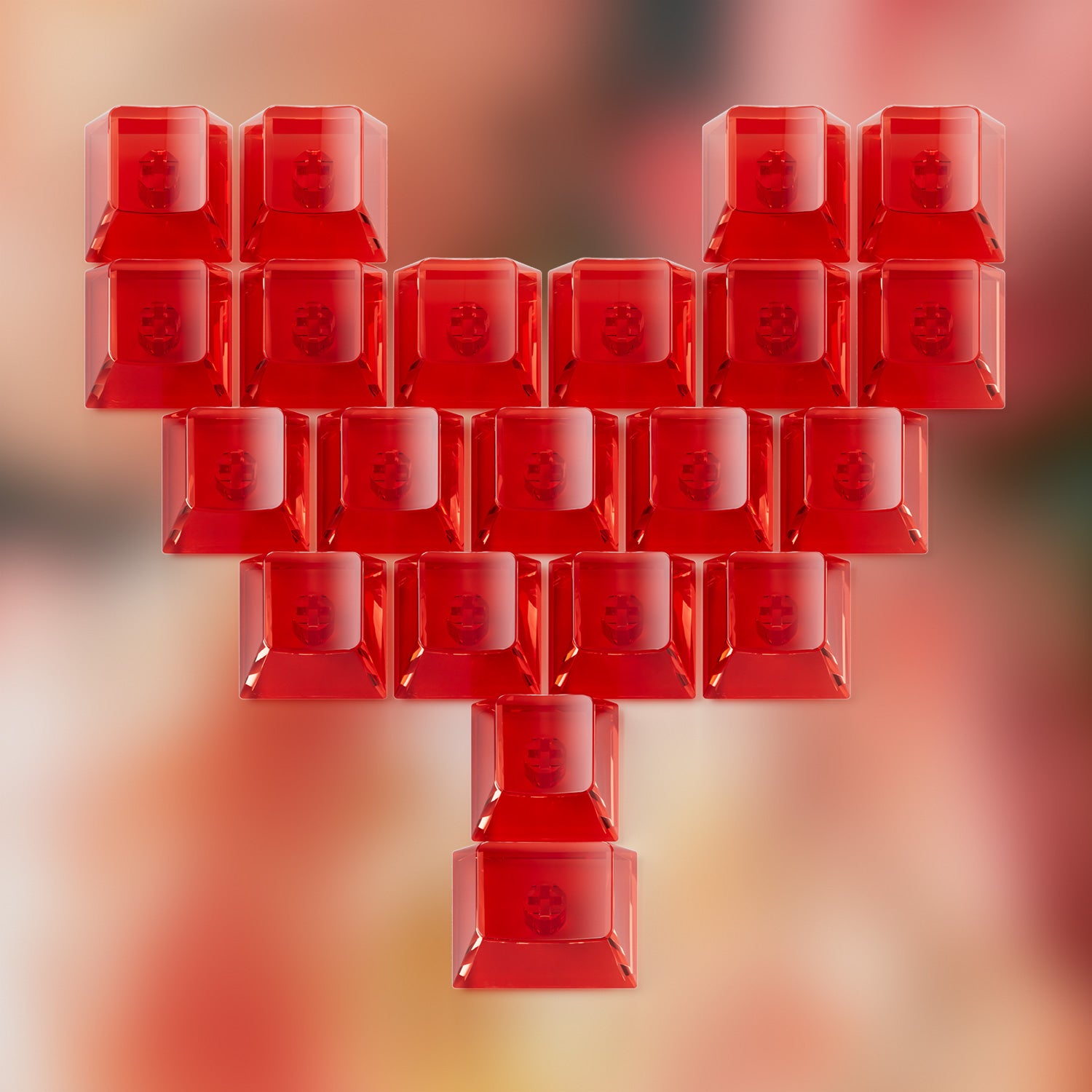 Akko Love Keycap Shine Through Keycaps