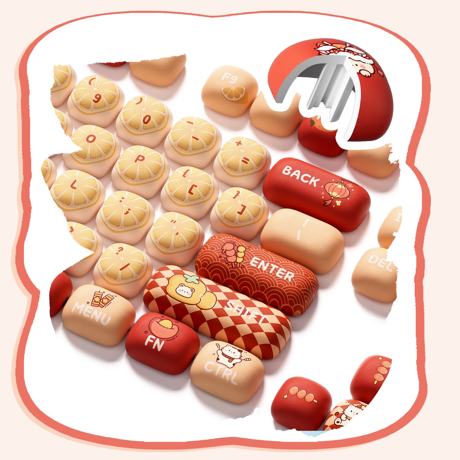 Lucky Tangerine Keycap Set MOG Profile