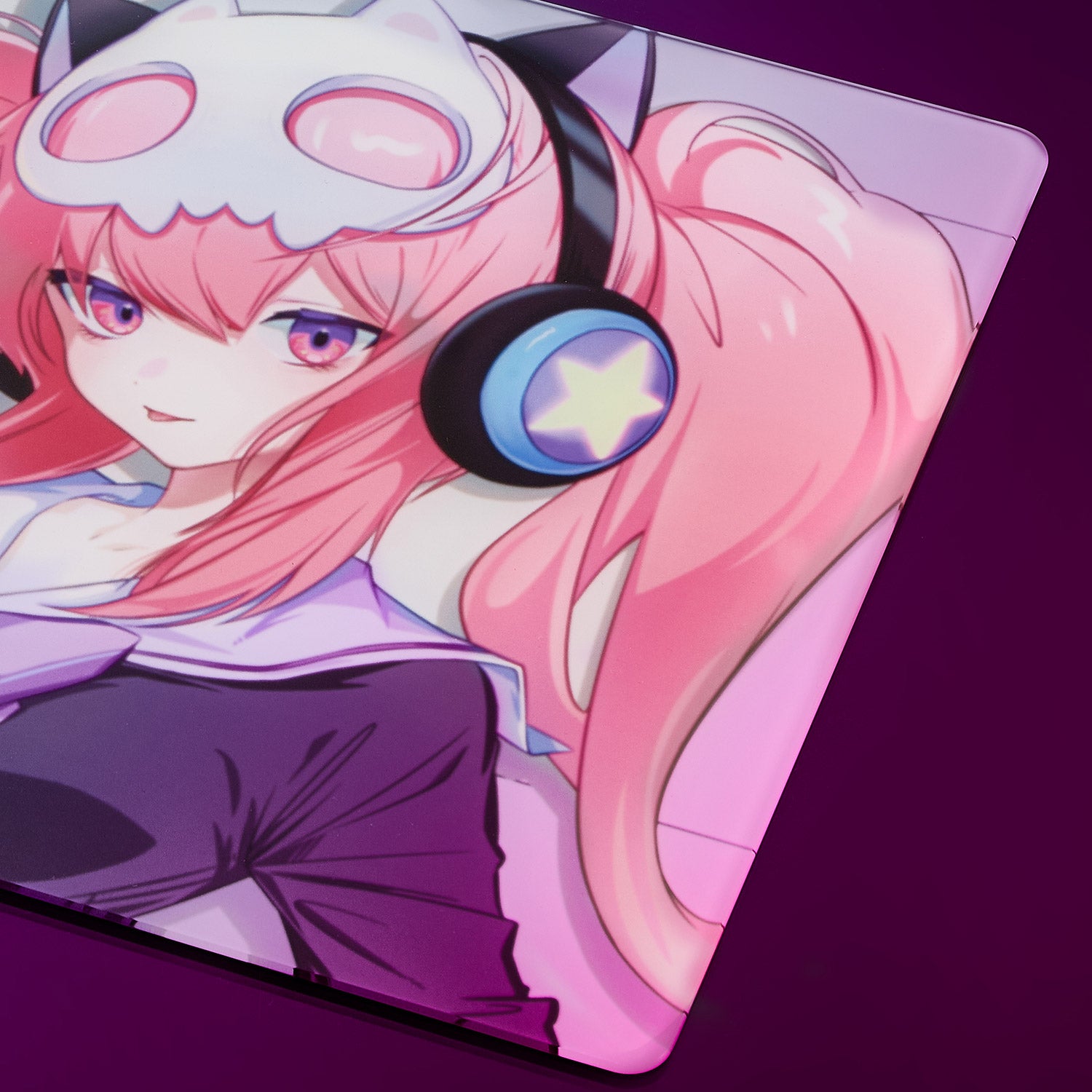 Akko Lulu Liu Glass Gaming Mouse Pad Right Details