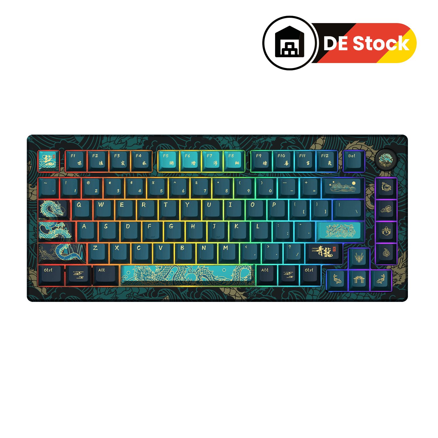 MOD 007 V3 HE Year of Dragon Hall Effect Keyboard DE Stock