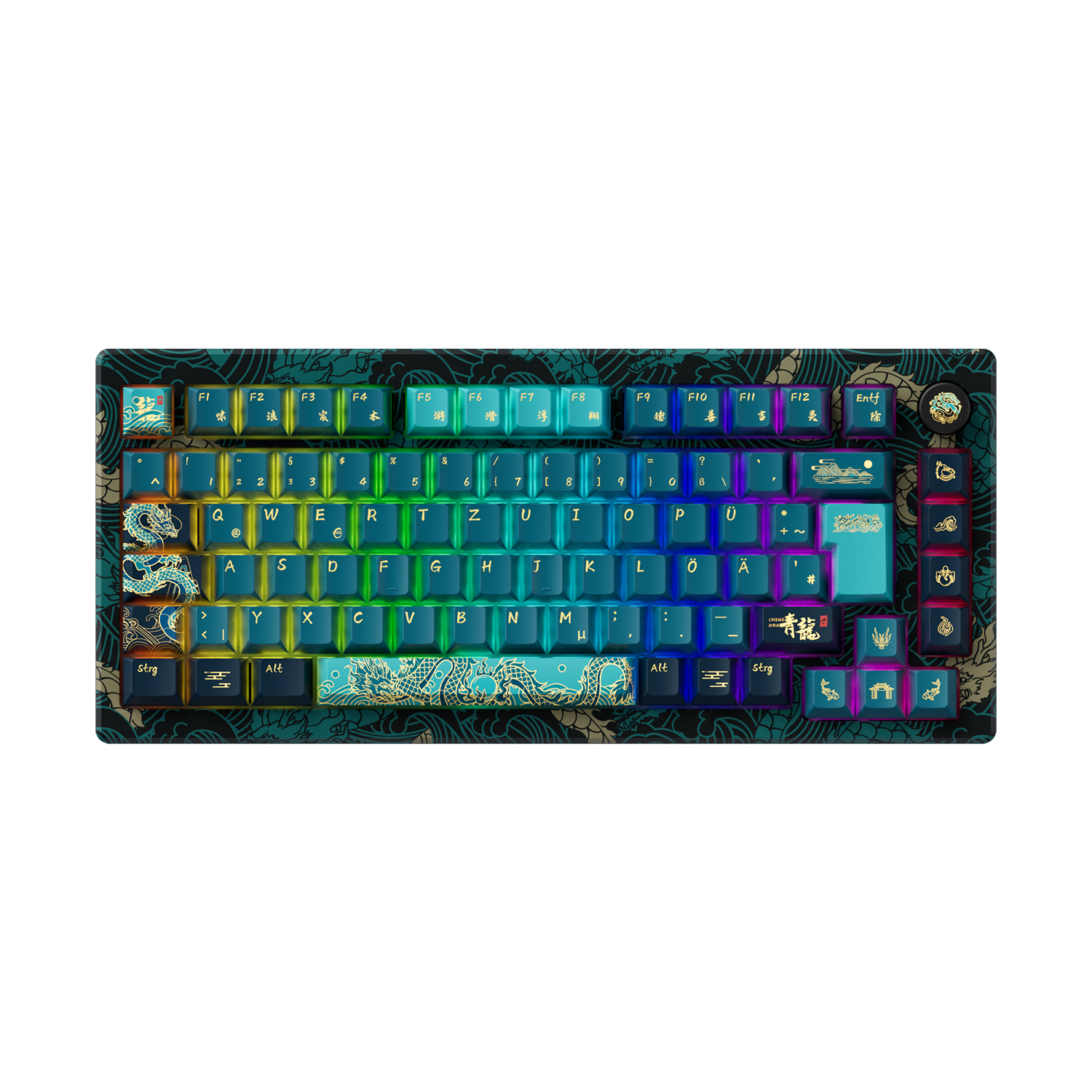 MOD 007 V3 HE Year of Dragon Hall Effect Keyboard ISO Layout