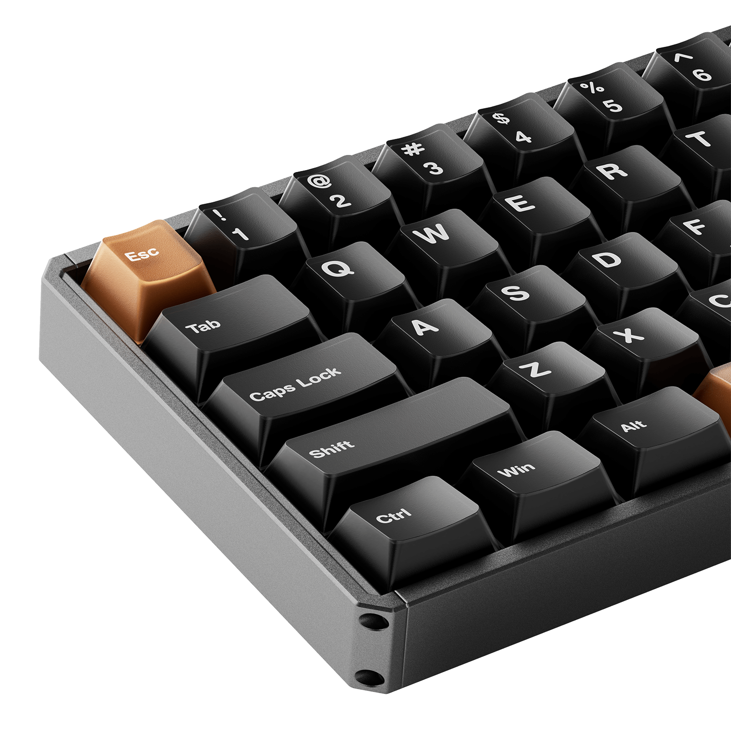 Akko MOD68 HE Magnetic Keyboard Black Tea Left Details