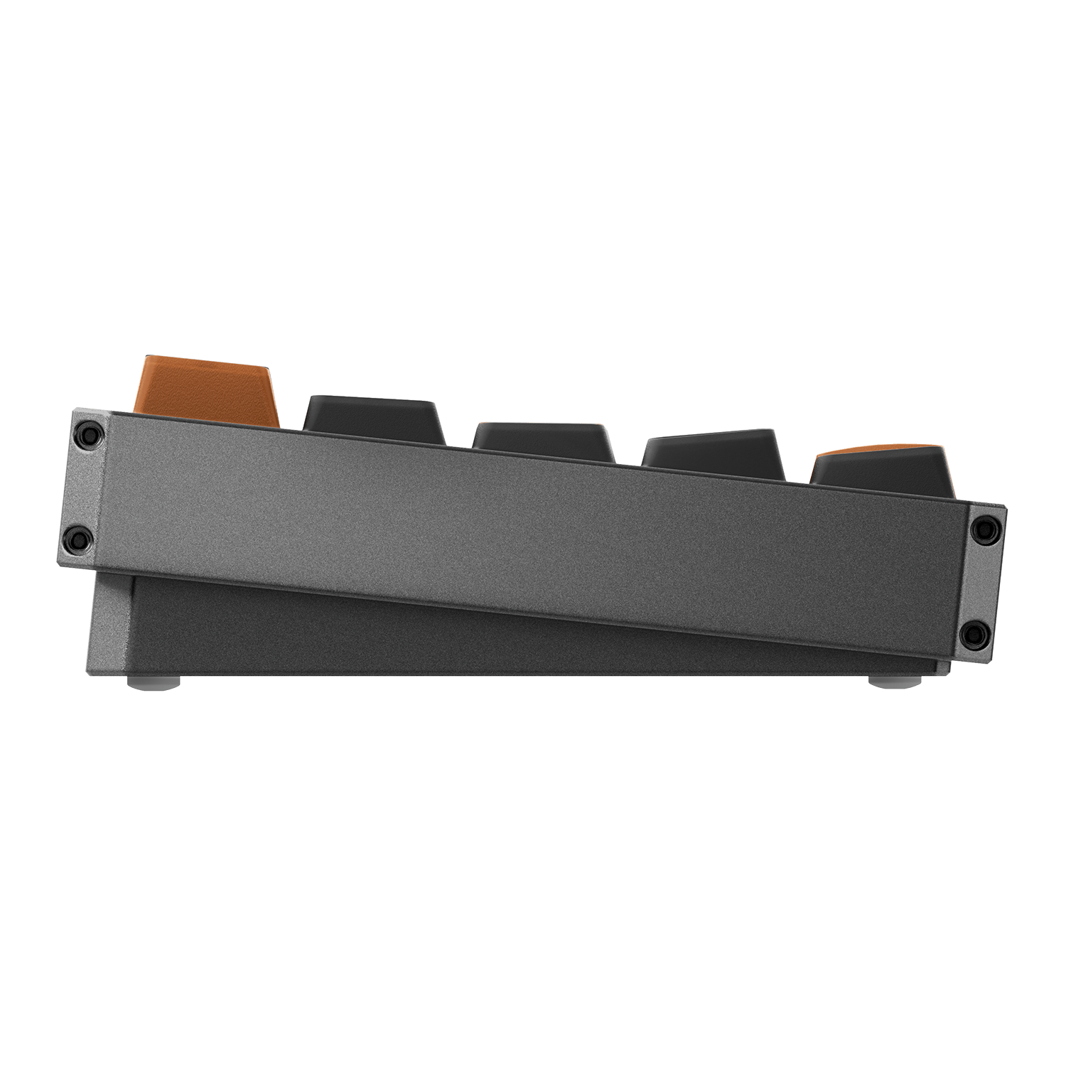 Akko MOD68 HE Magnetic Keyboard Misty Black Tea Side