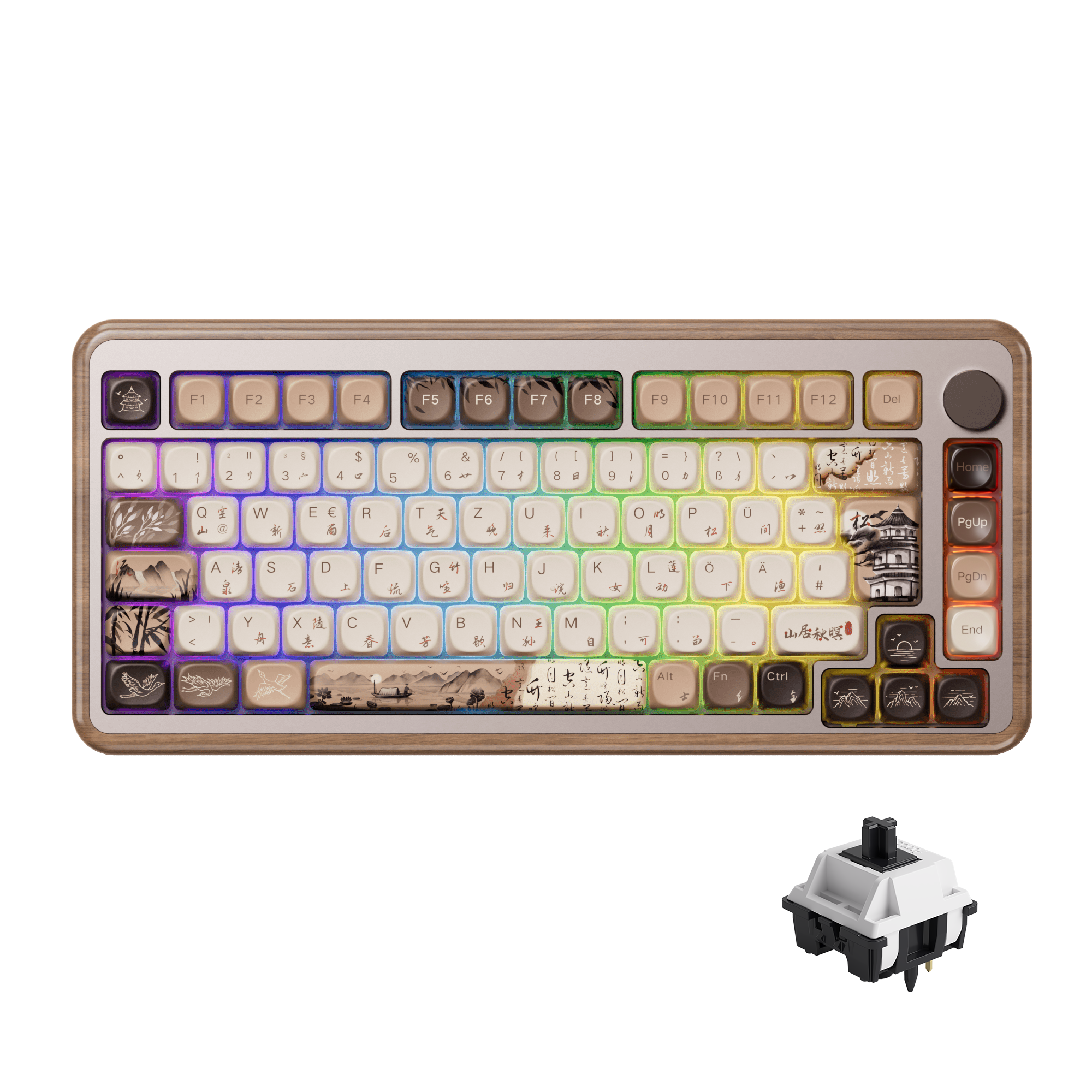Clavier en bois MU02 Mountain Seclusion
