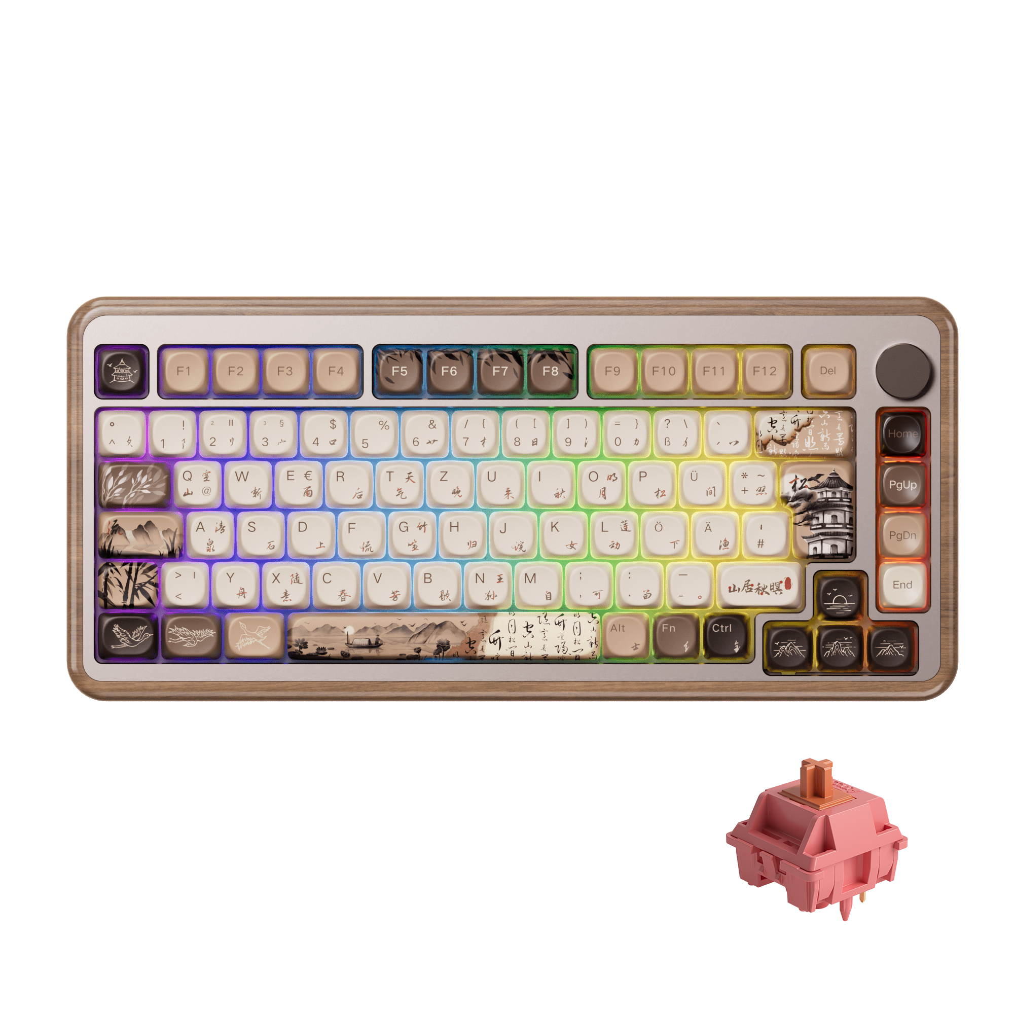 Clavier en bois MU02 Mountain Seclusion
