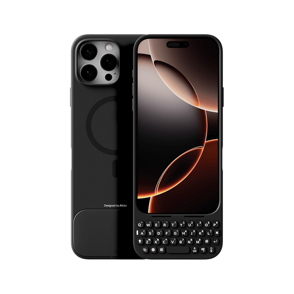 Akko MetaKey Keyboard Case for iPhone 16 Space Black