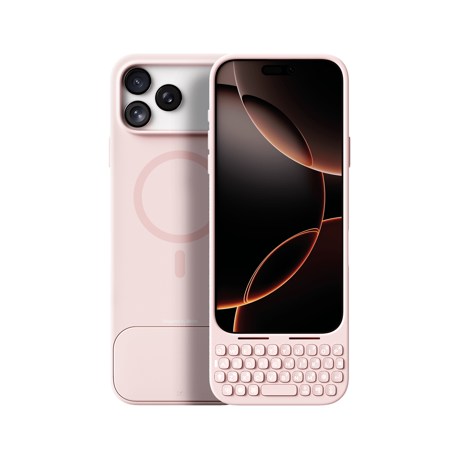 Akko MetaKey Keyboard Case for iPhone 17 Pink