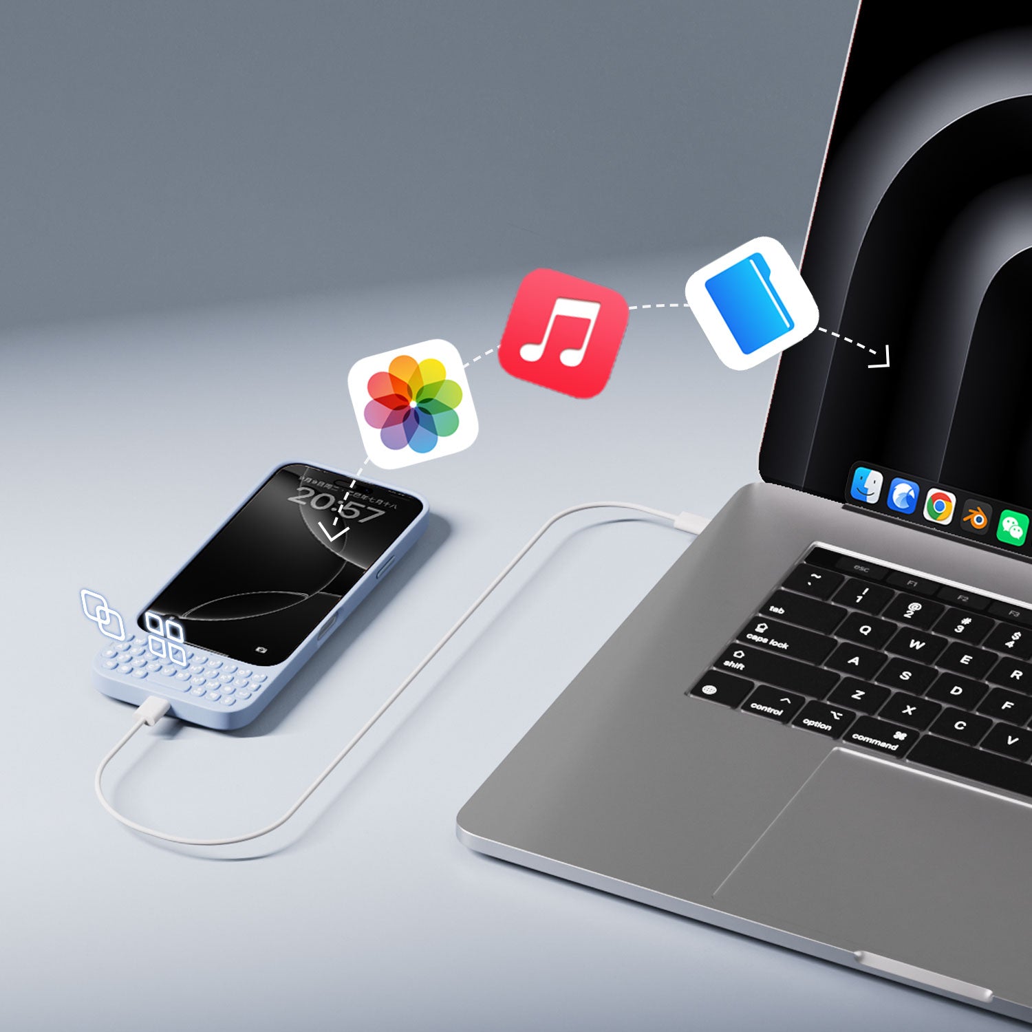 Akko MetaKey Keyboard Case Direct Data Transfer