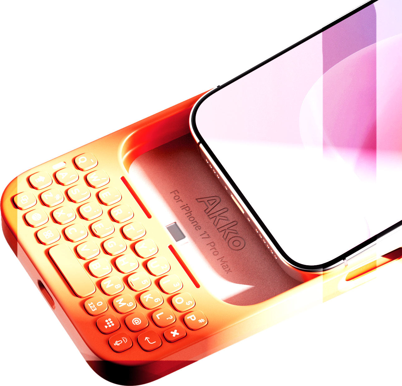 Akko MetaKey Keyboard Case for iPhone Plug and Play