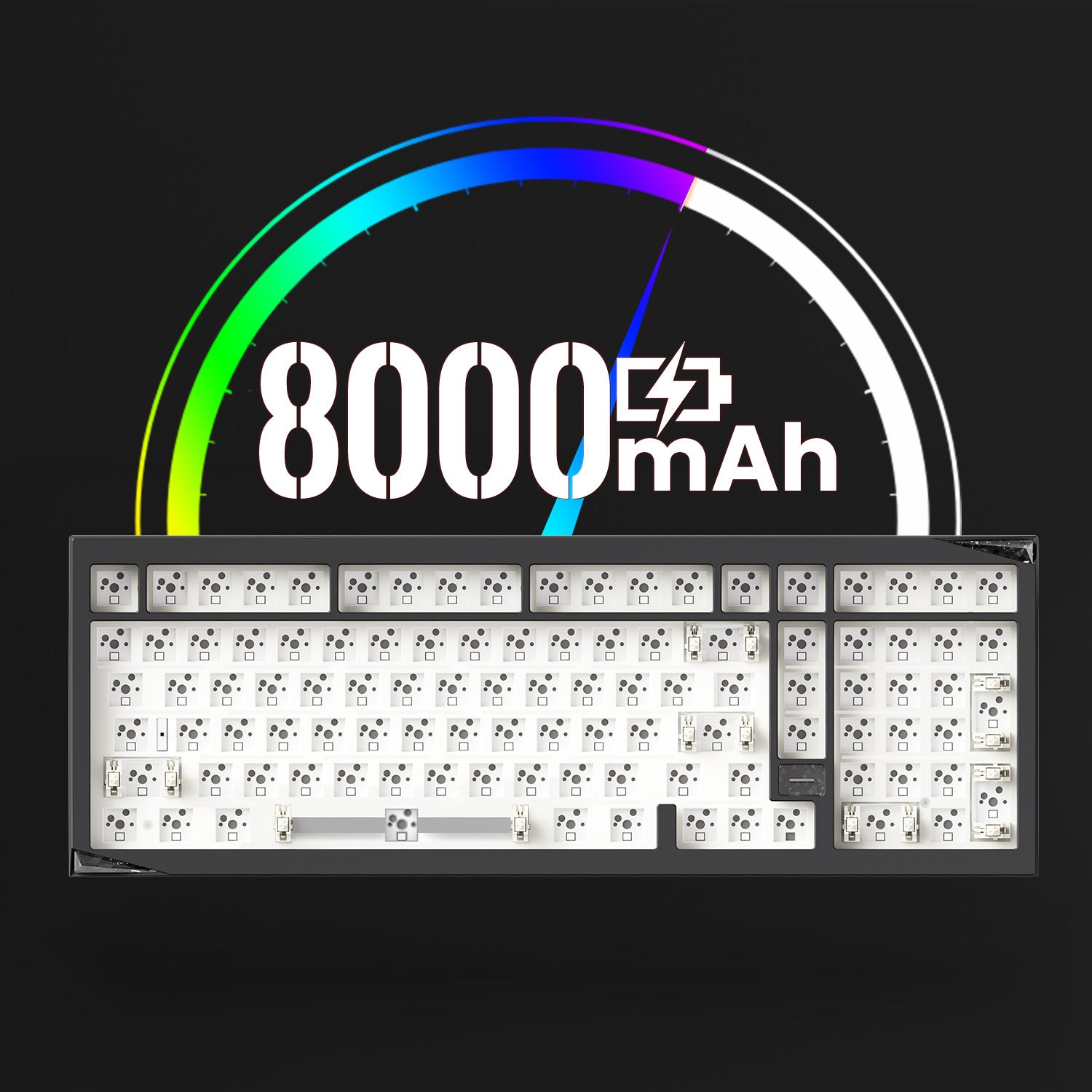 Akko Mineral 02 VIA DIY Kit 8000mAh Battery