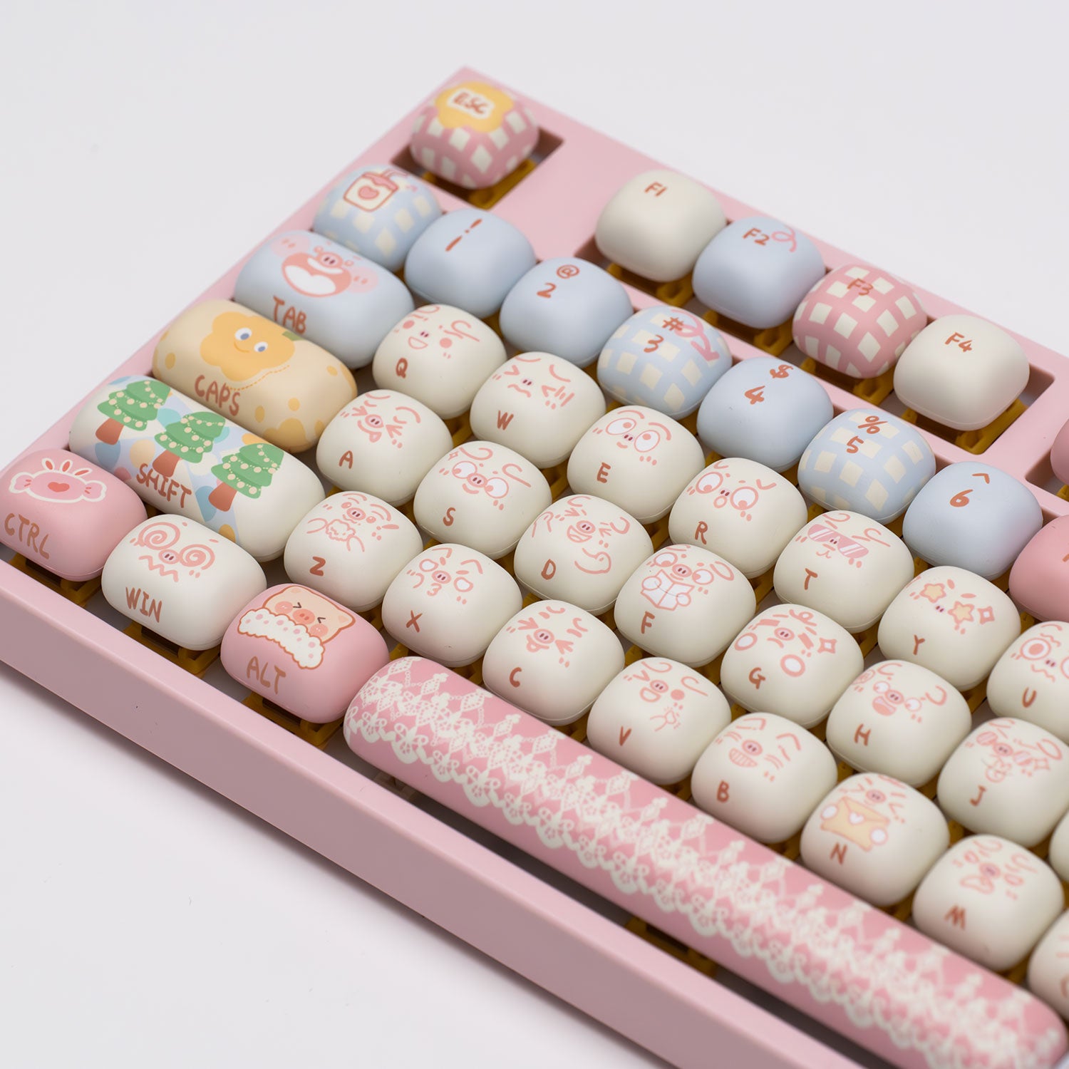 Akko Piggy Party 5108 V5 Mechanical Keyboard Left Details