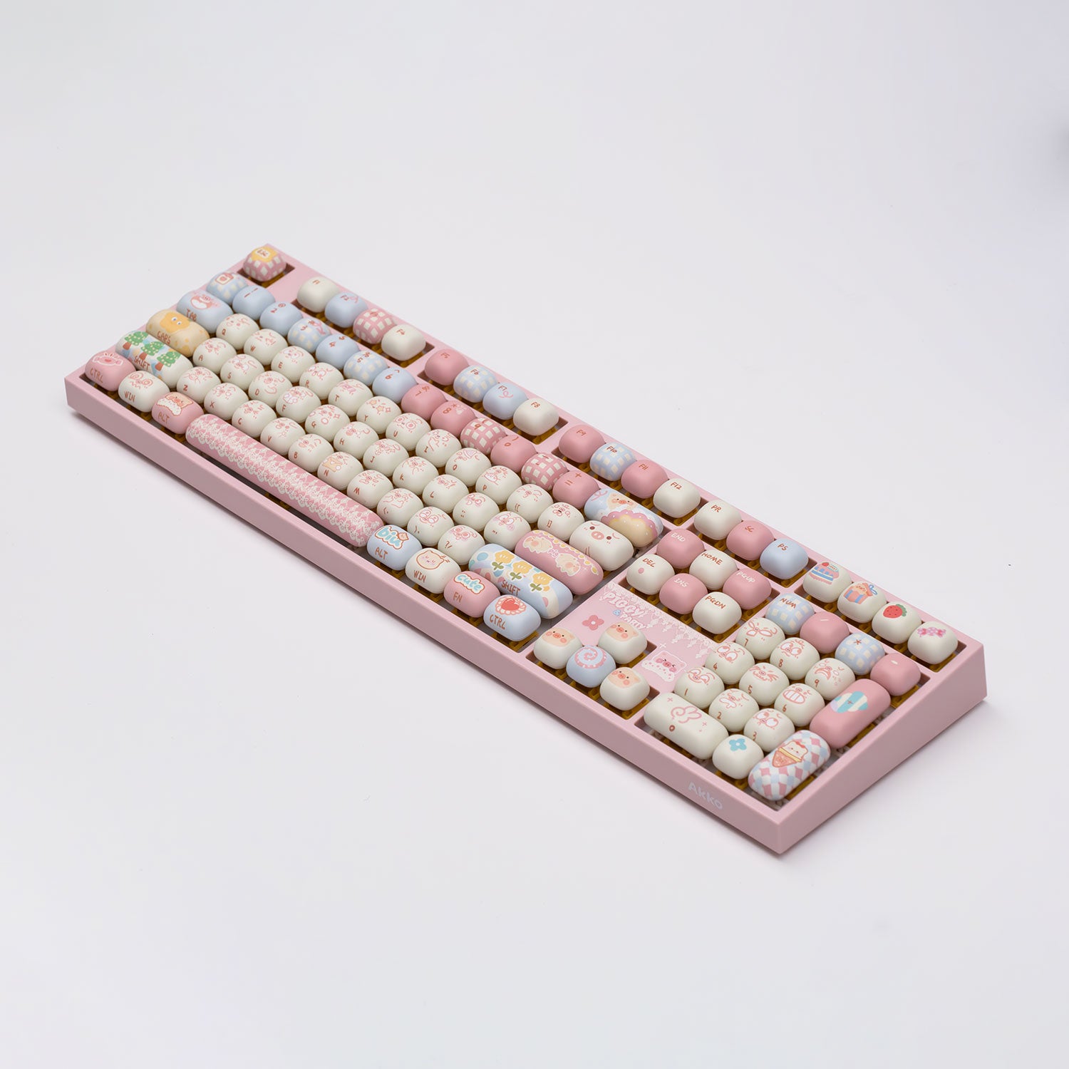 Akko Piggy Party 5108 V5 Mechanical Keyboard Left Side