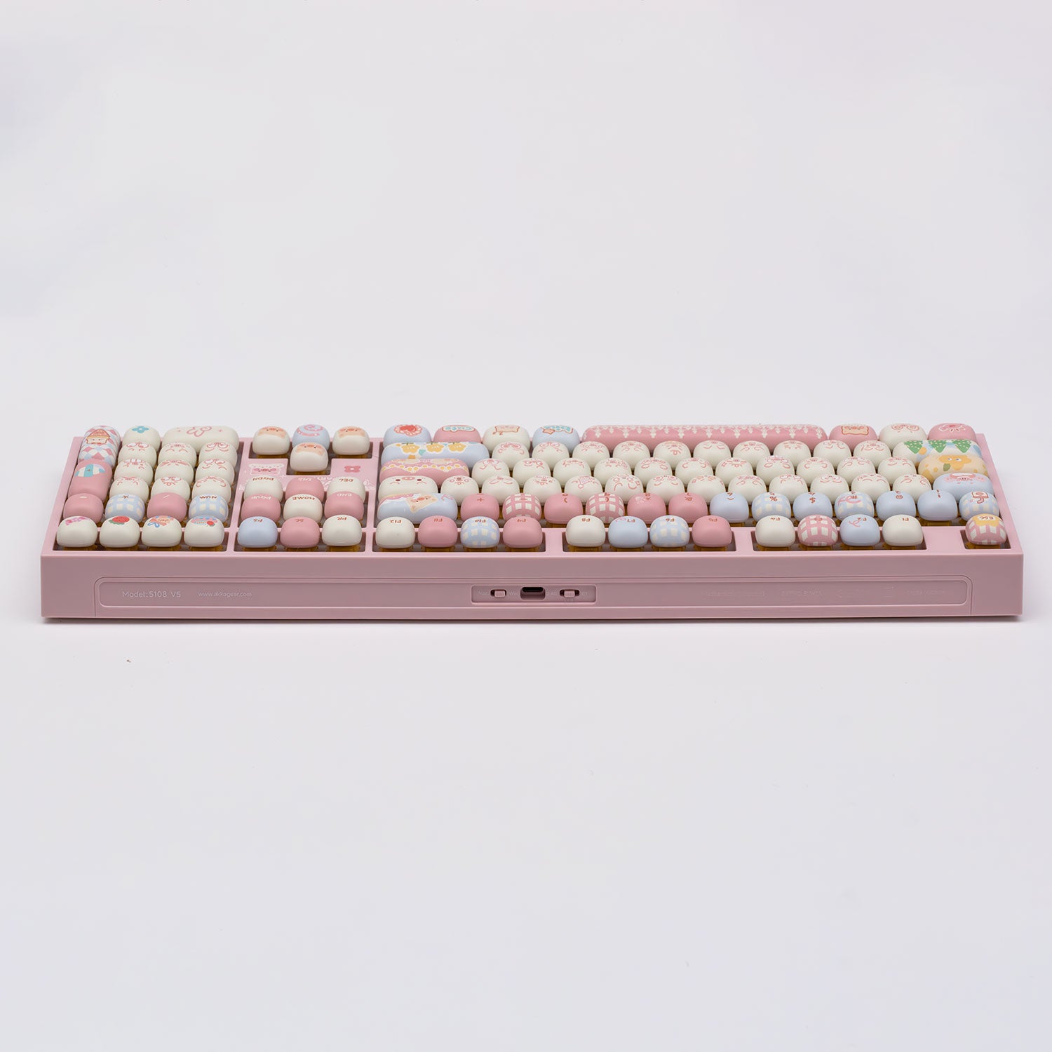 Akko Piggy Party 5108 V5 Mechanical Keyboard Top Side Details
