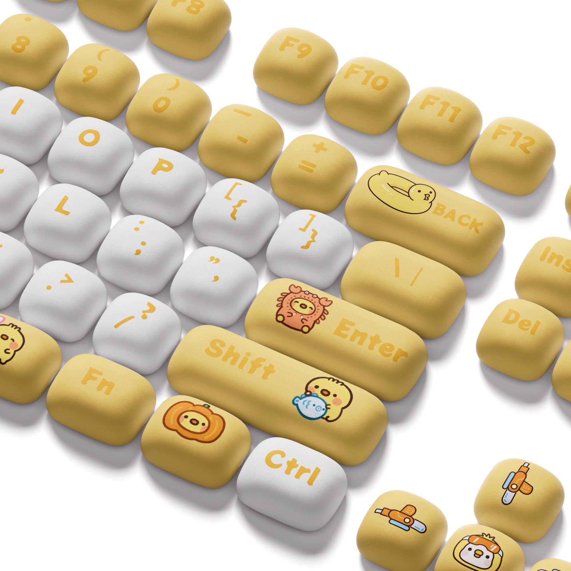 POCO Family POCO Duck Keycap Set Right Section Key Details