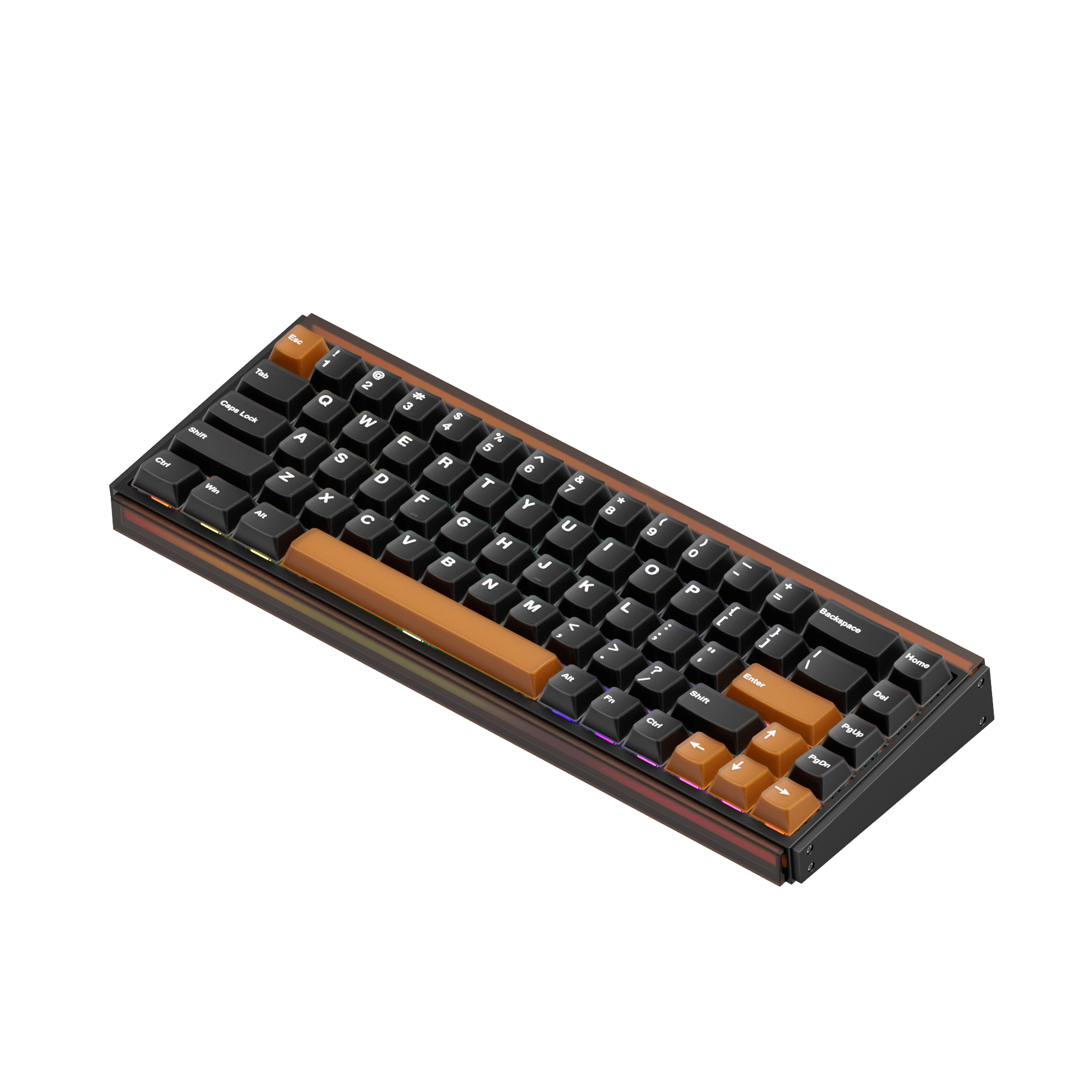 Akko Ray68 HE Magnetic Keyboard Misty Black Tea Right Side