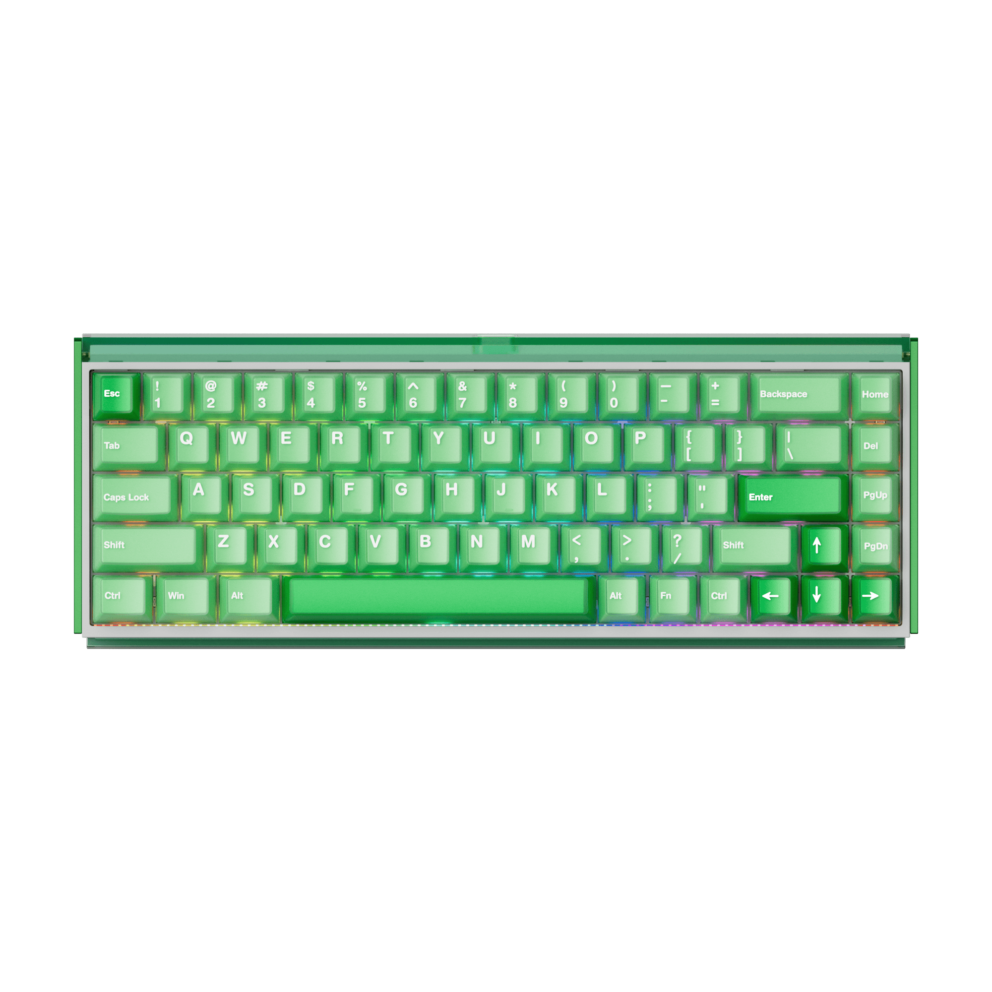 Akko Ray68 HE Magnetic Keyboard Misty Green White