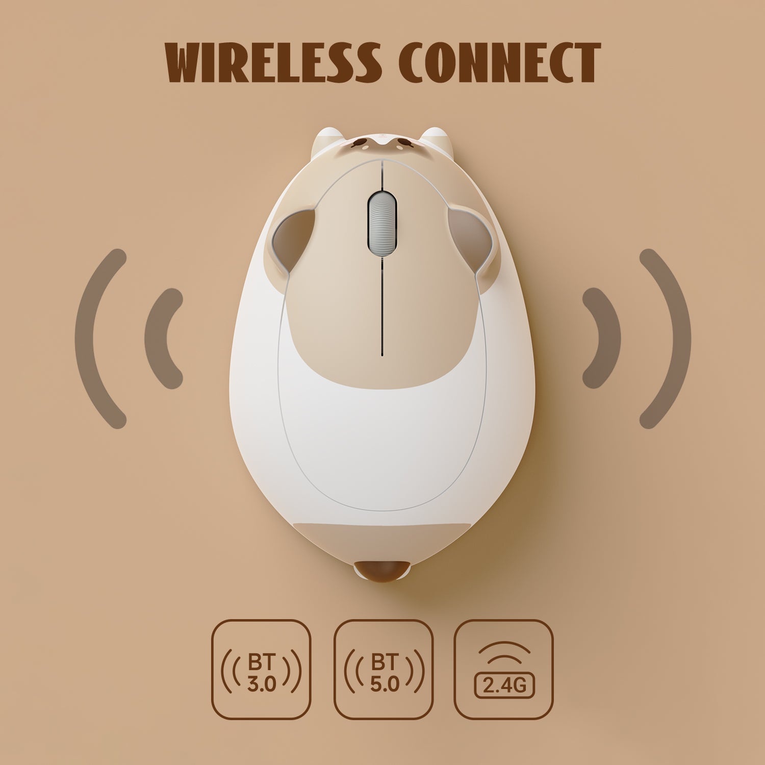Akko Cat Theme Mouse Ragdoll Cat Wireless Connect