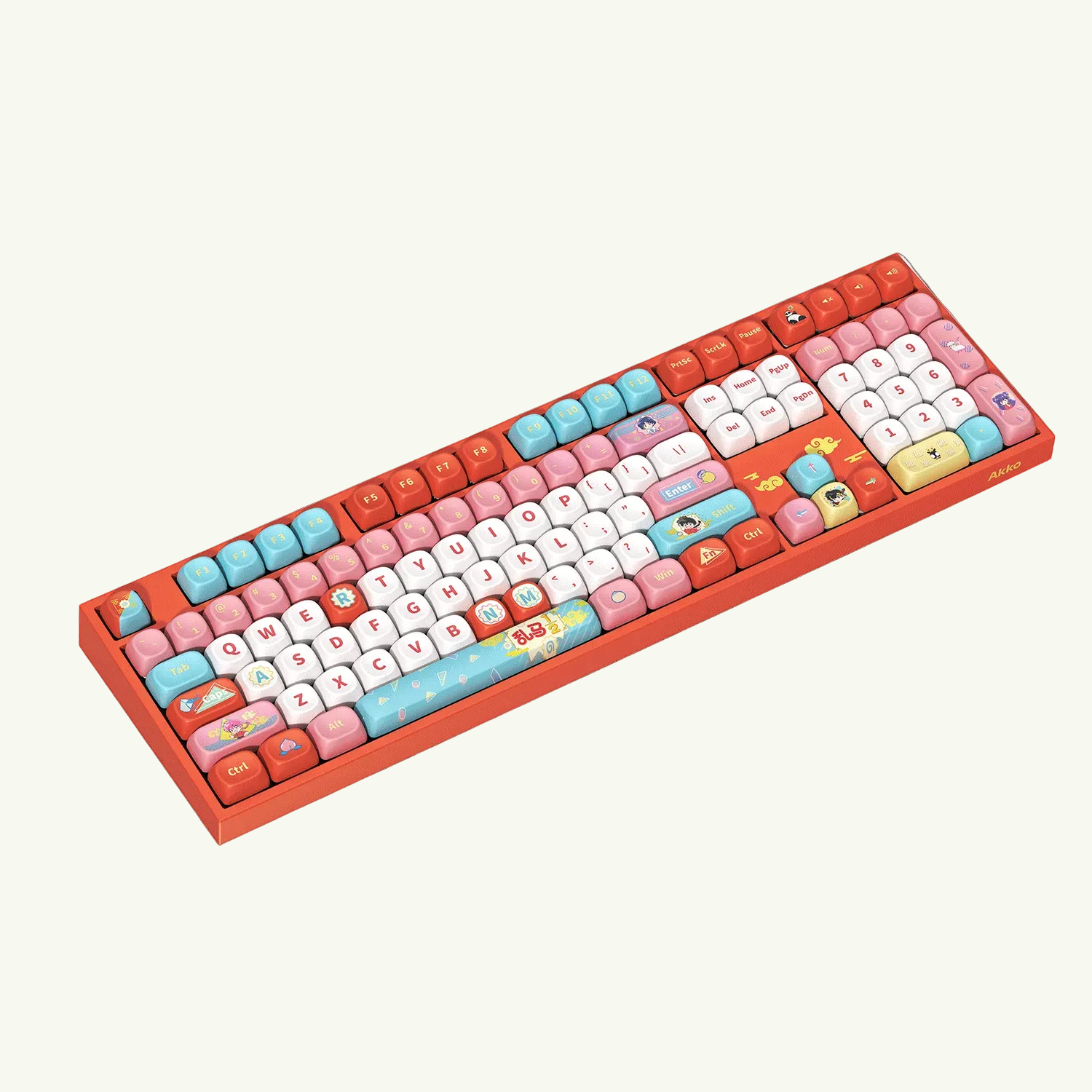 Akko Ranma ½ 5108 V5 Keyboard Left Side Details