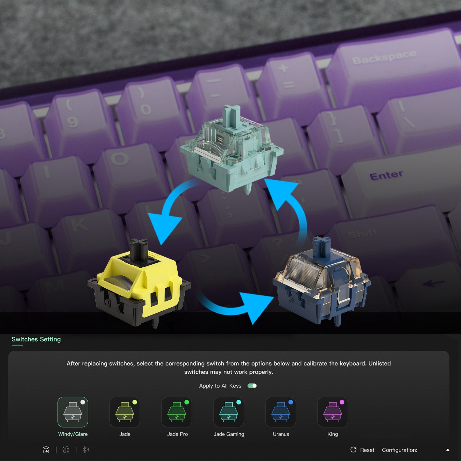 Akko Ray68 HE Magnetic Keyboard Cross-compatible with Mainstream Magnetic Switches