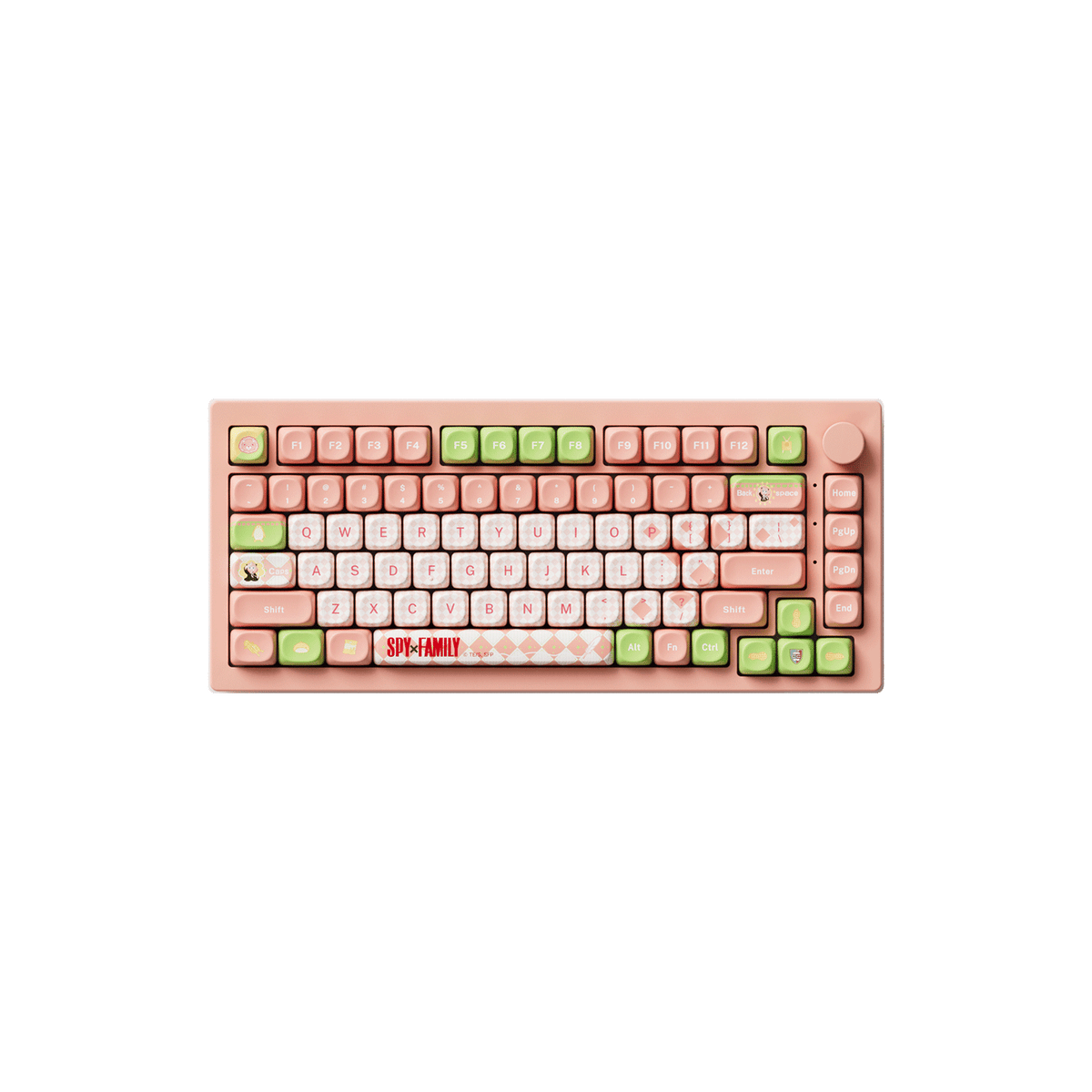 Akko Spy × Family Keycap Set Install on the 75% Keyboard