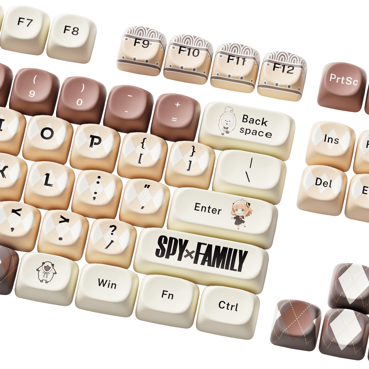 Akko Spy × Family Keycap Set Vintage Cream Key Details
