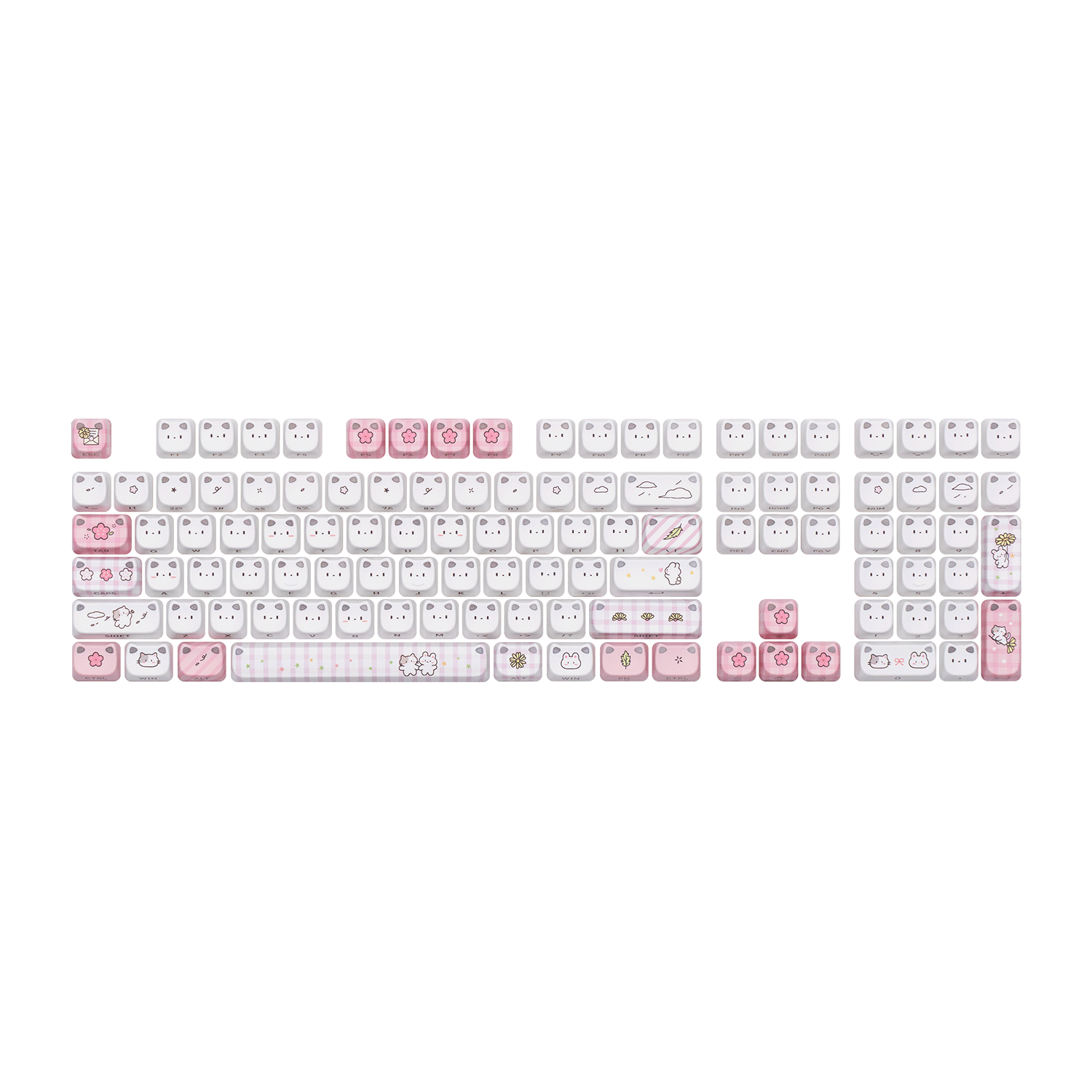 Shiny Kitten Keycap Set (113-Key)