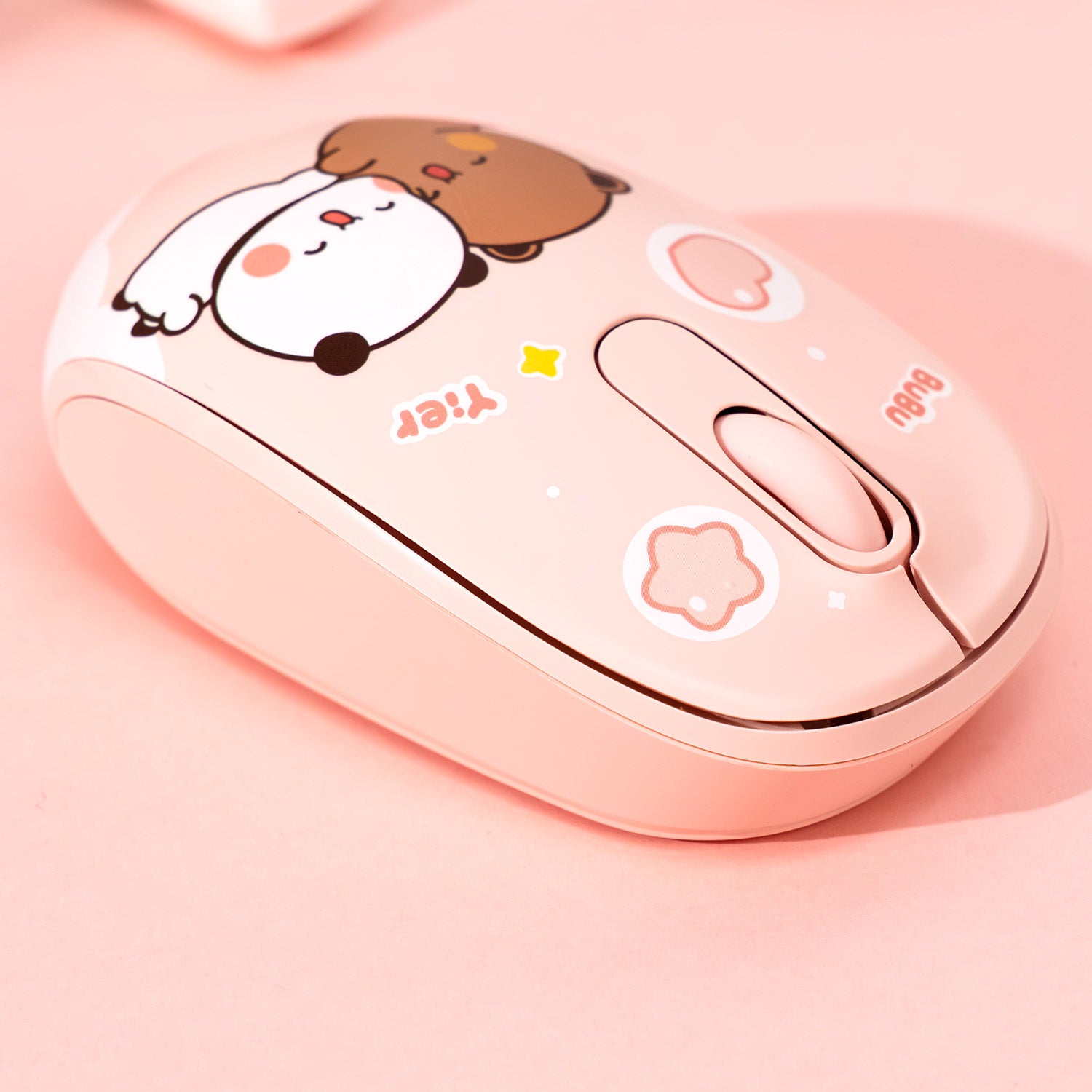 Akko Smart1 Dudu and Bubu Mouse Front and Side Details