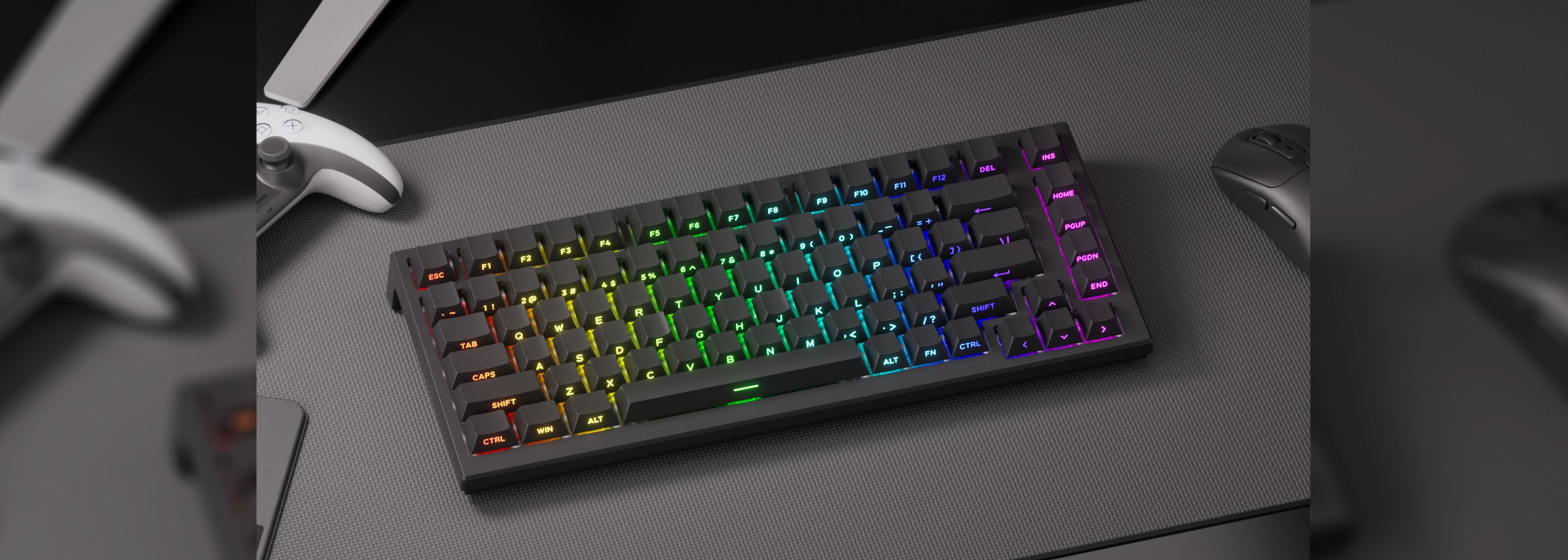 Akko TAC75 HE Shine Through Black Magnetic Keyboard