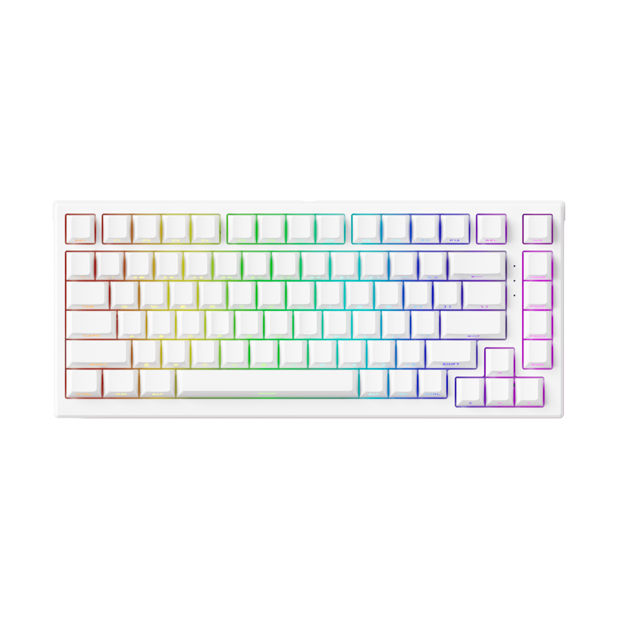 Akko TAC75 HE Shine Through White RGB