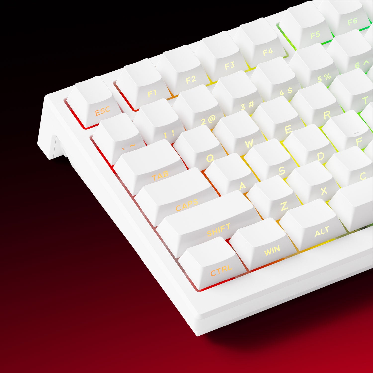 Akko TAC75 Shine Through White PBT keycaps