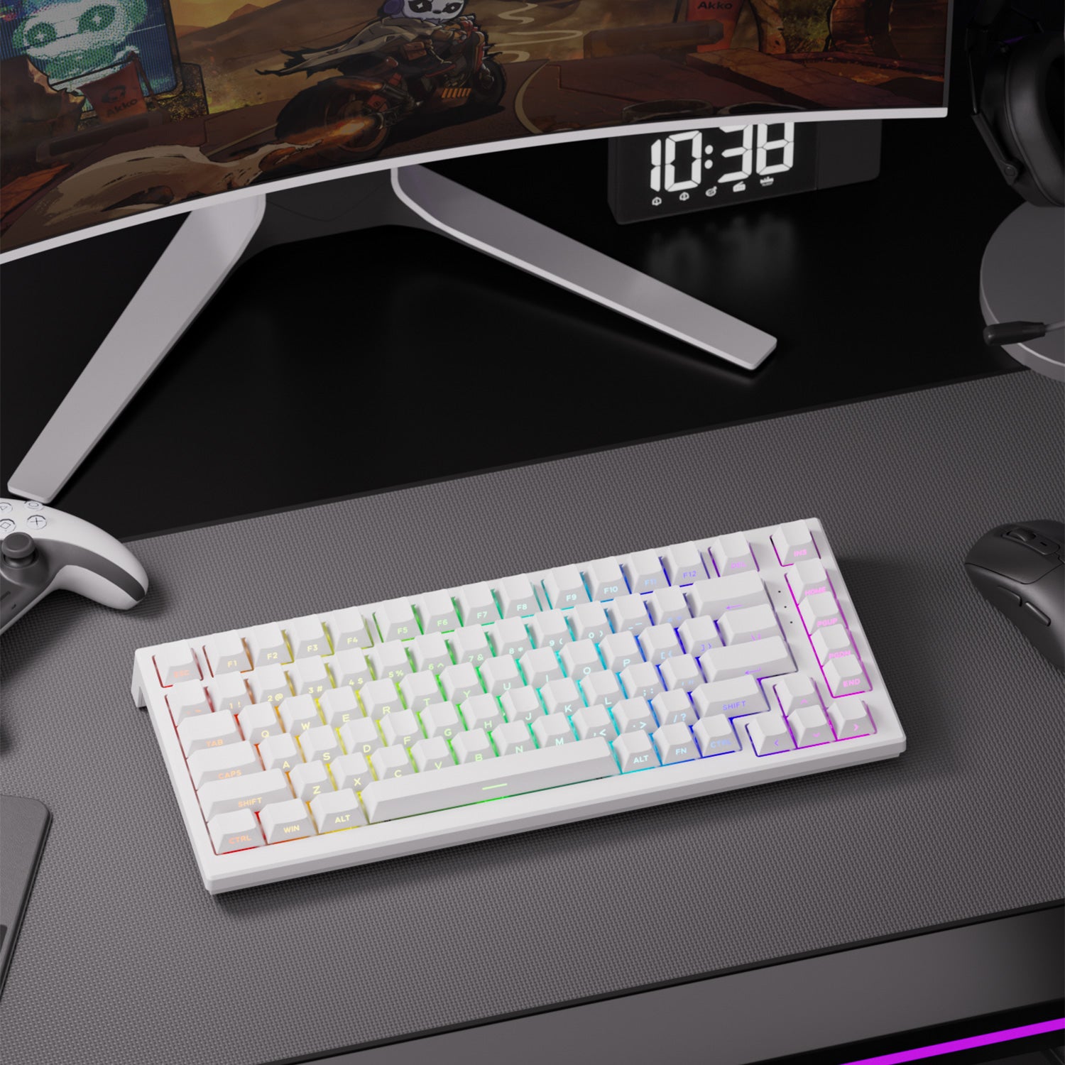 TAC75 HE Magnetic Keyboard- Black & White