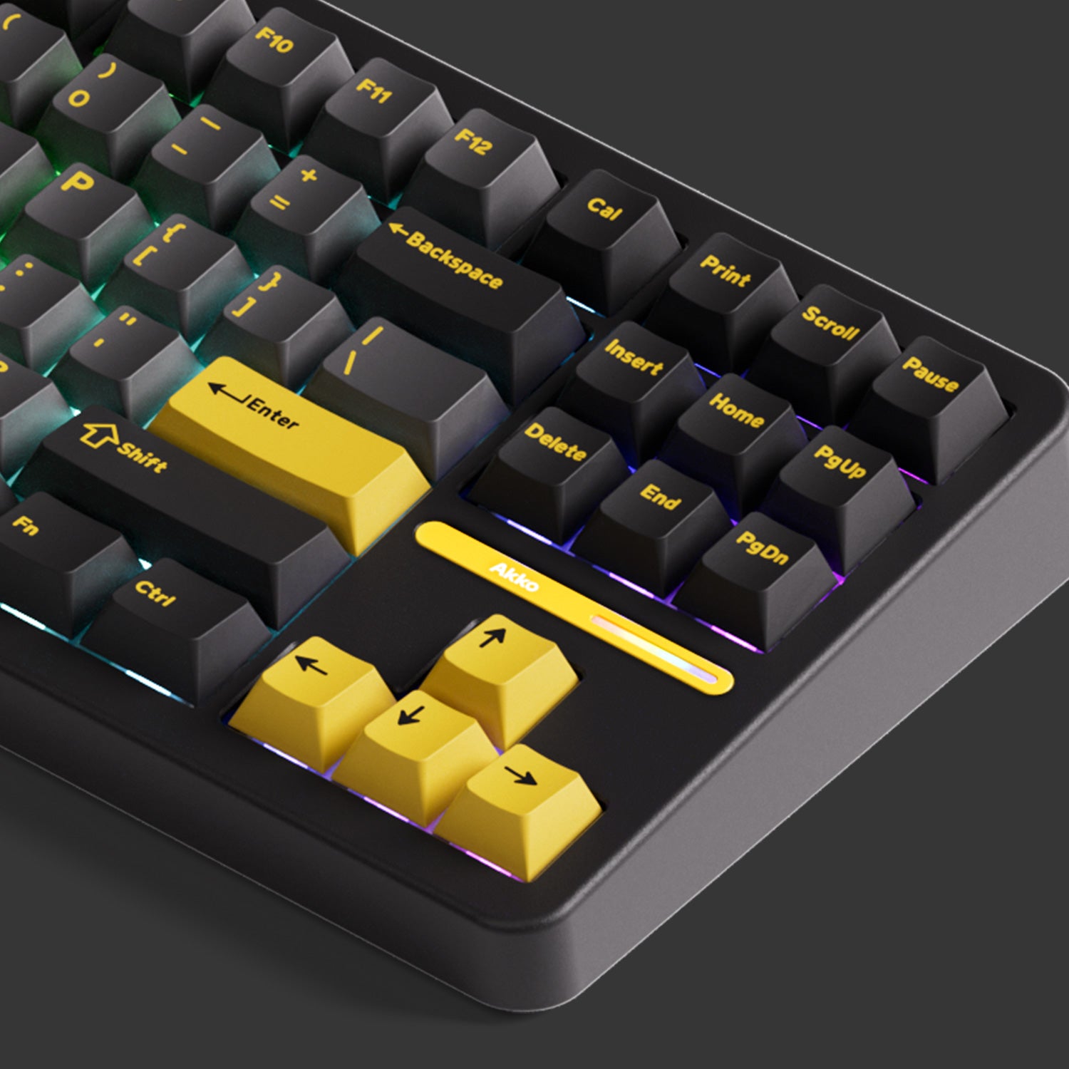 Akko TAC87 Black Gold Mechanical Keyboard Details