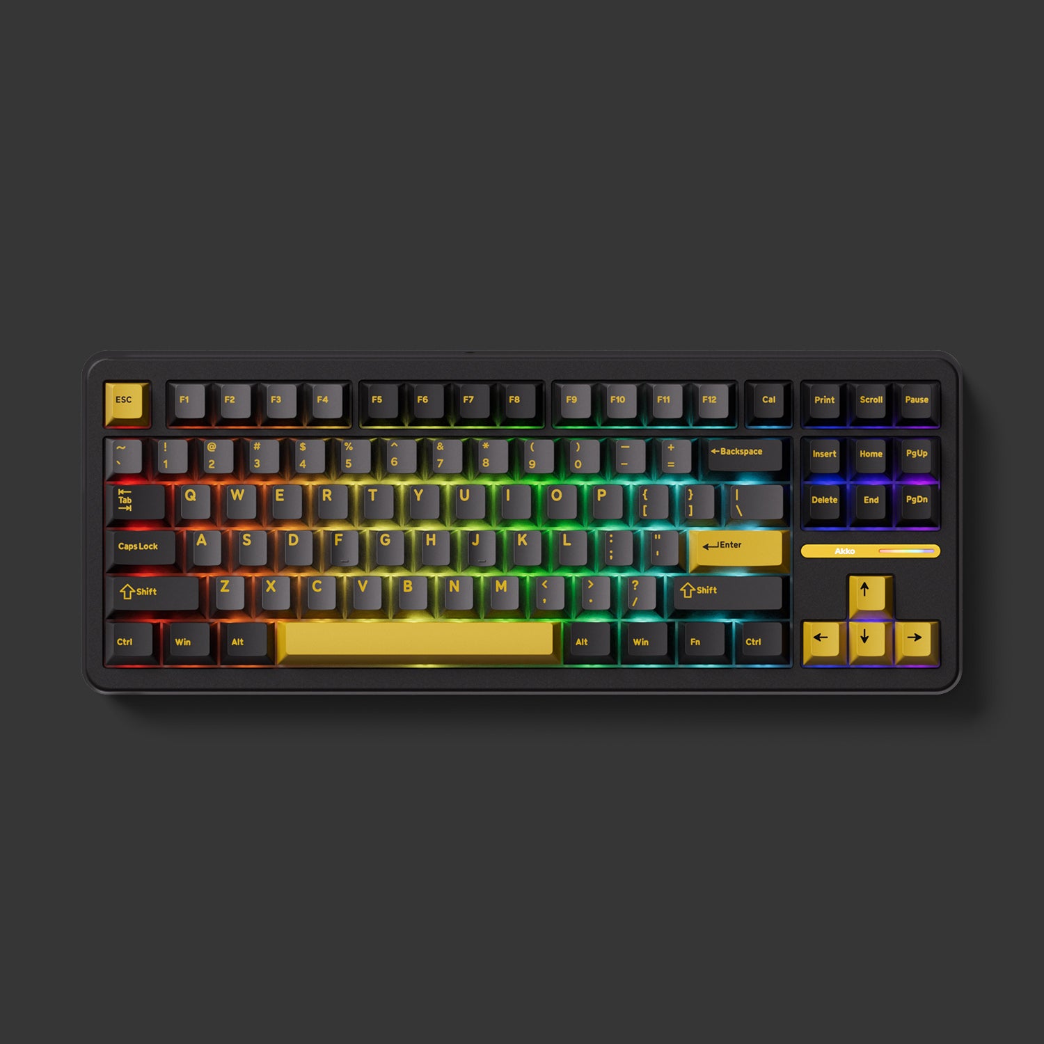 Akko TAC87 Black Gold Mechanical Keyboard RGB