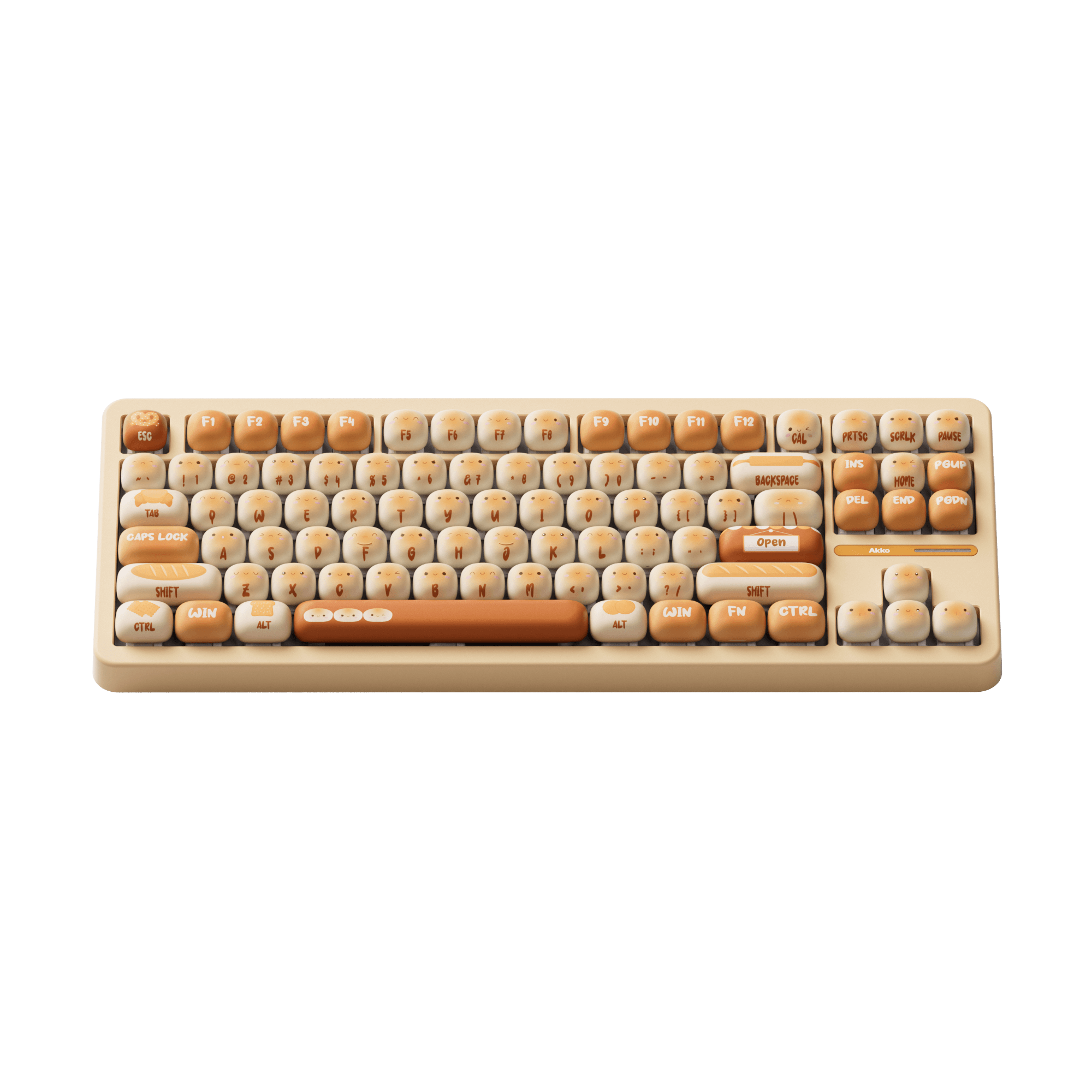 Akko TAC87 Bun Wonderland Mechanical Keyboard Front View