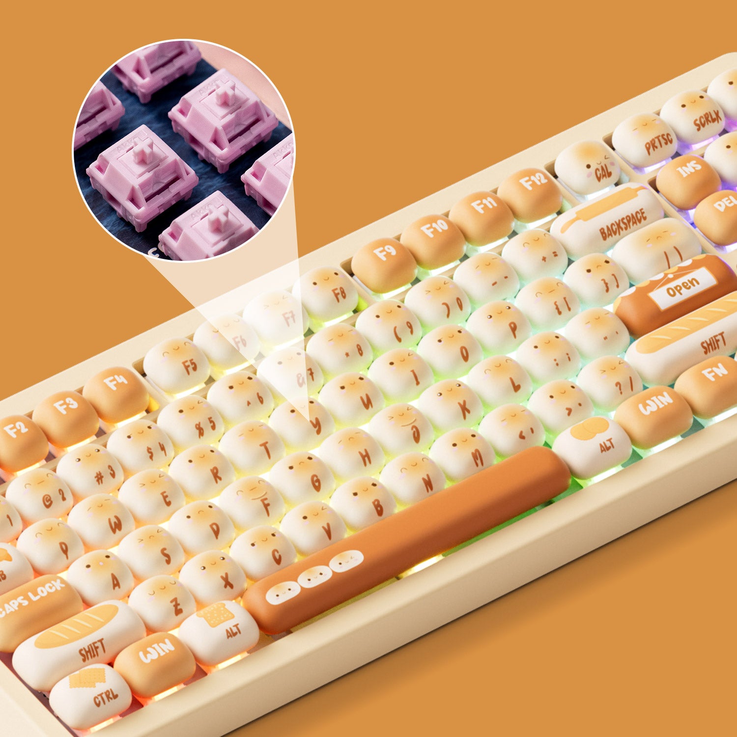 Akko TAC87 Bun Wonderland Mechanical Keyboard Hot Swappable