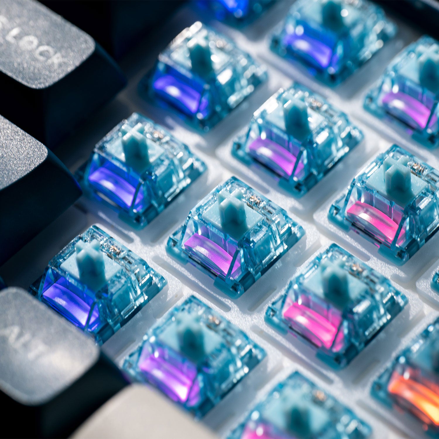 Akko V5 Creamy Blue Pro Switch LED Lighting Effect