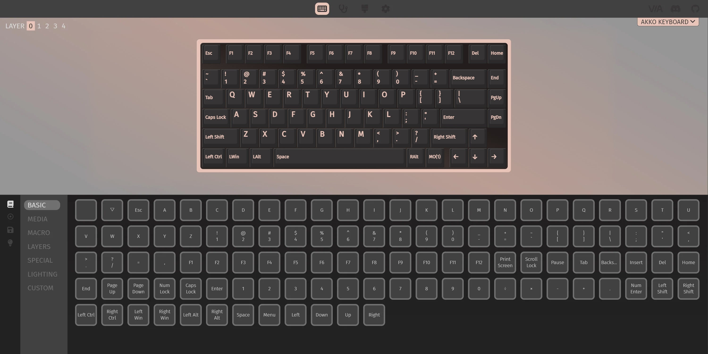 Akko 75% VIA Mechanical Keyboard