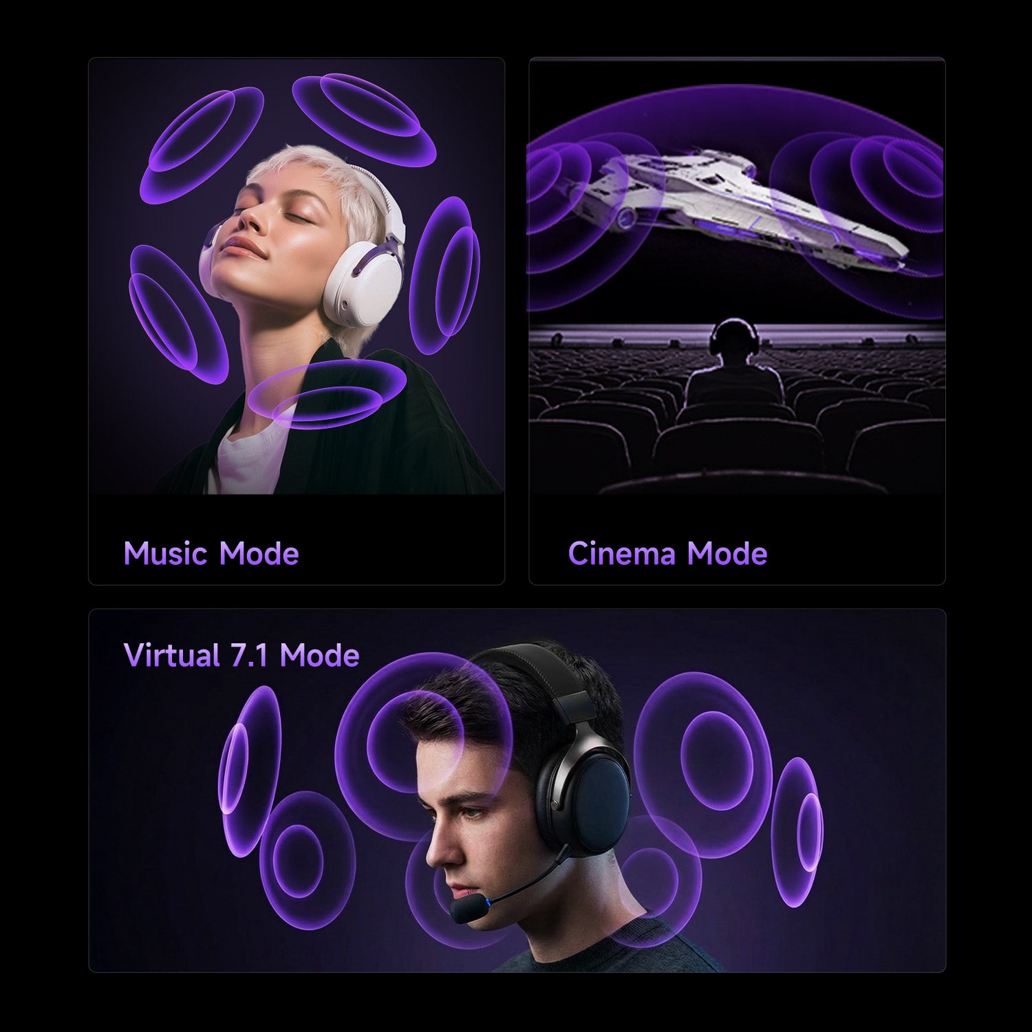 Akko Verge Gaming Headset Multi-mode