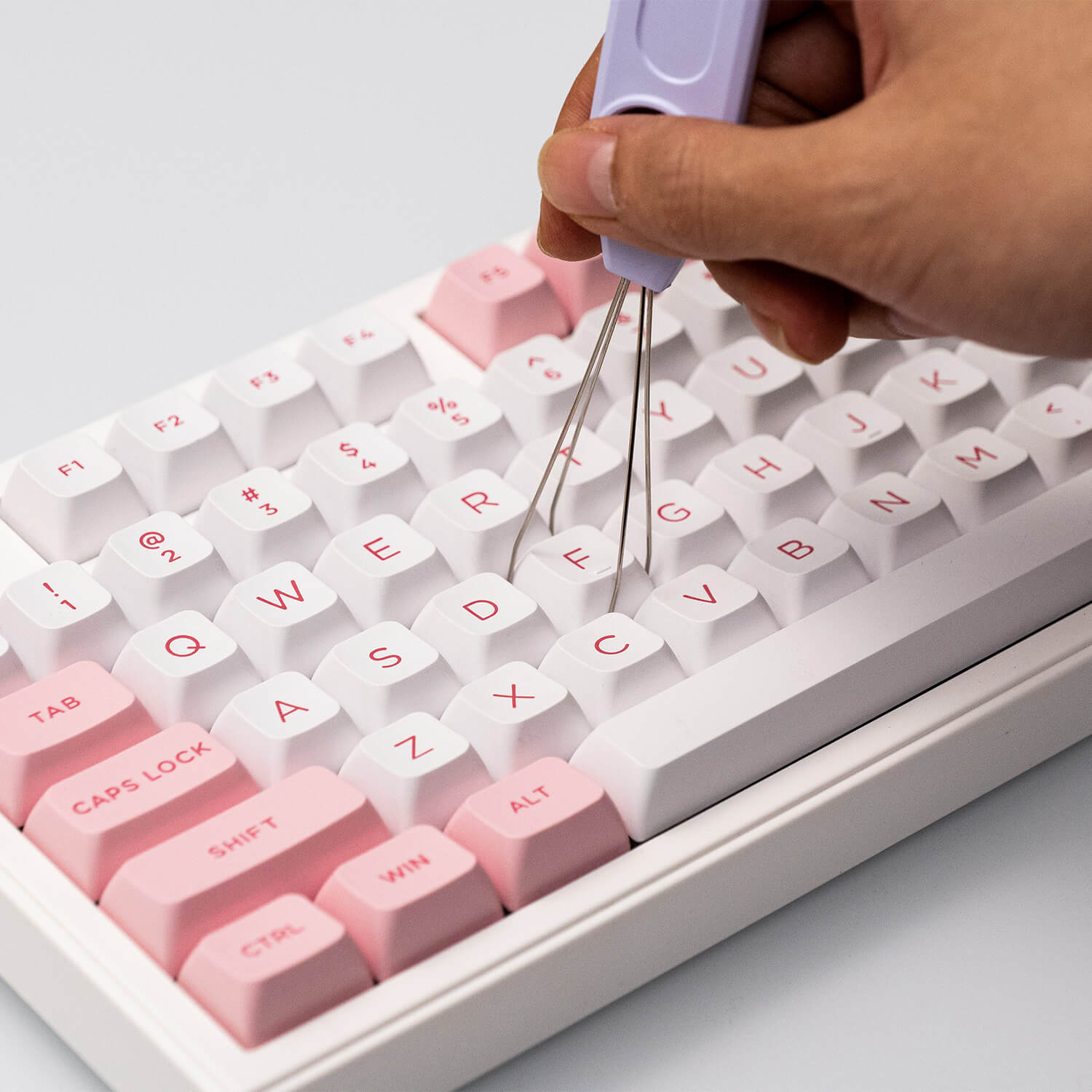 Position the akko keycap puller