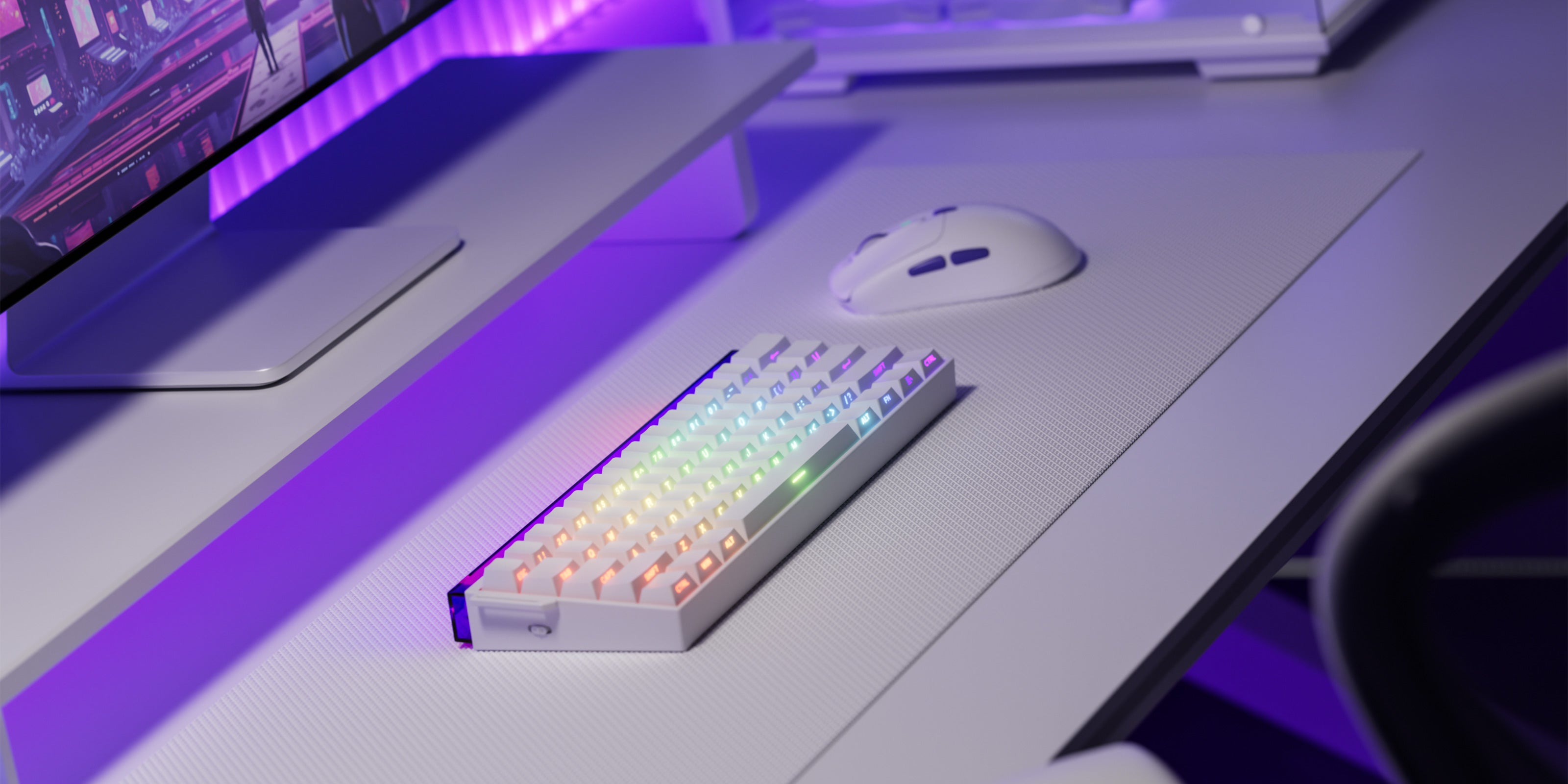 Shine60 HE Magnetic Keyboard on the Desk