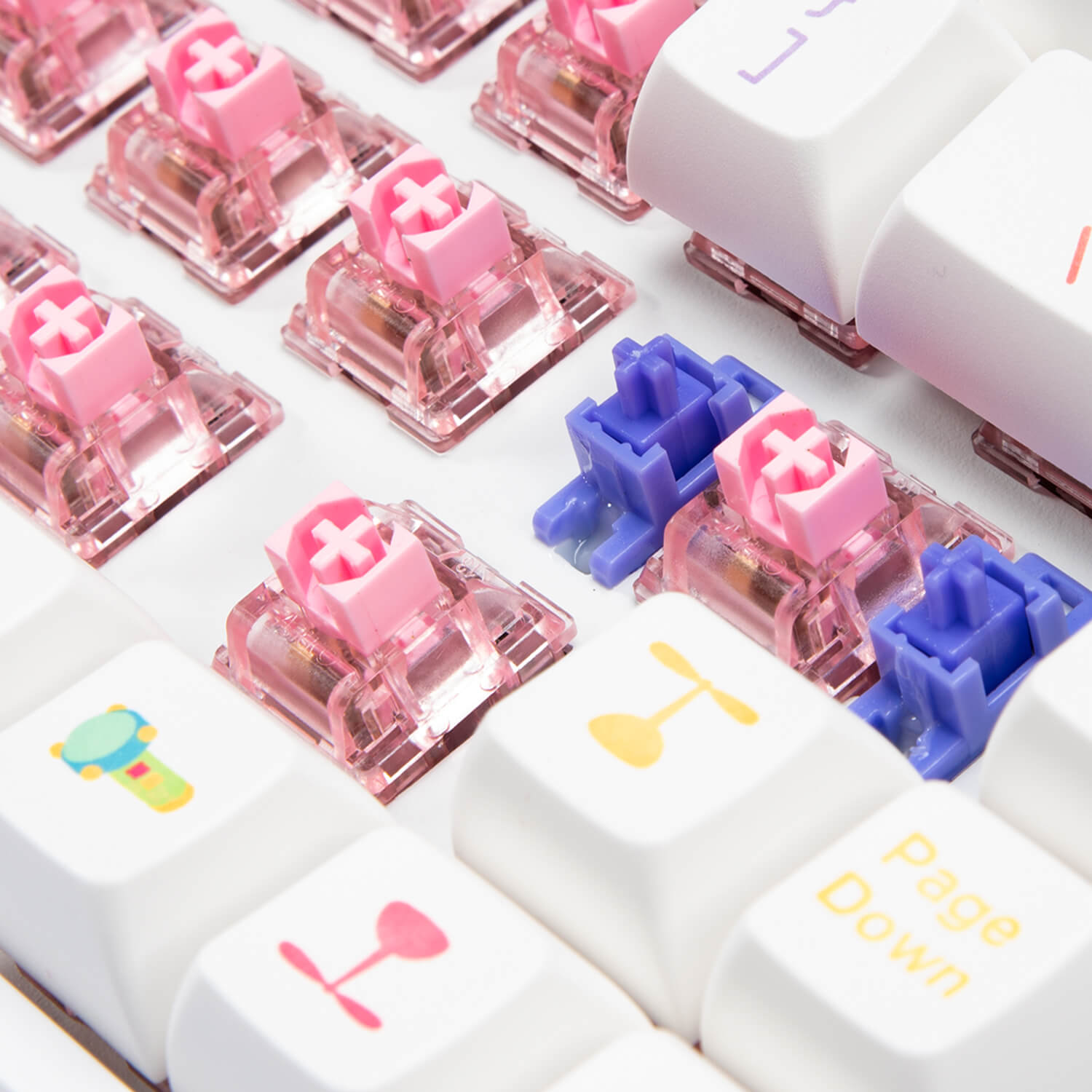 akko doraemon rainbow 3068b and 3098b keyboard support hot-swappable