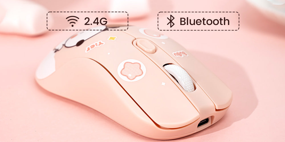AG ONE Light Dudu and Bubu Wireless Mouse Dual Mode