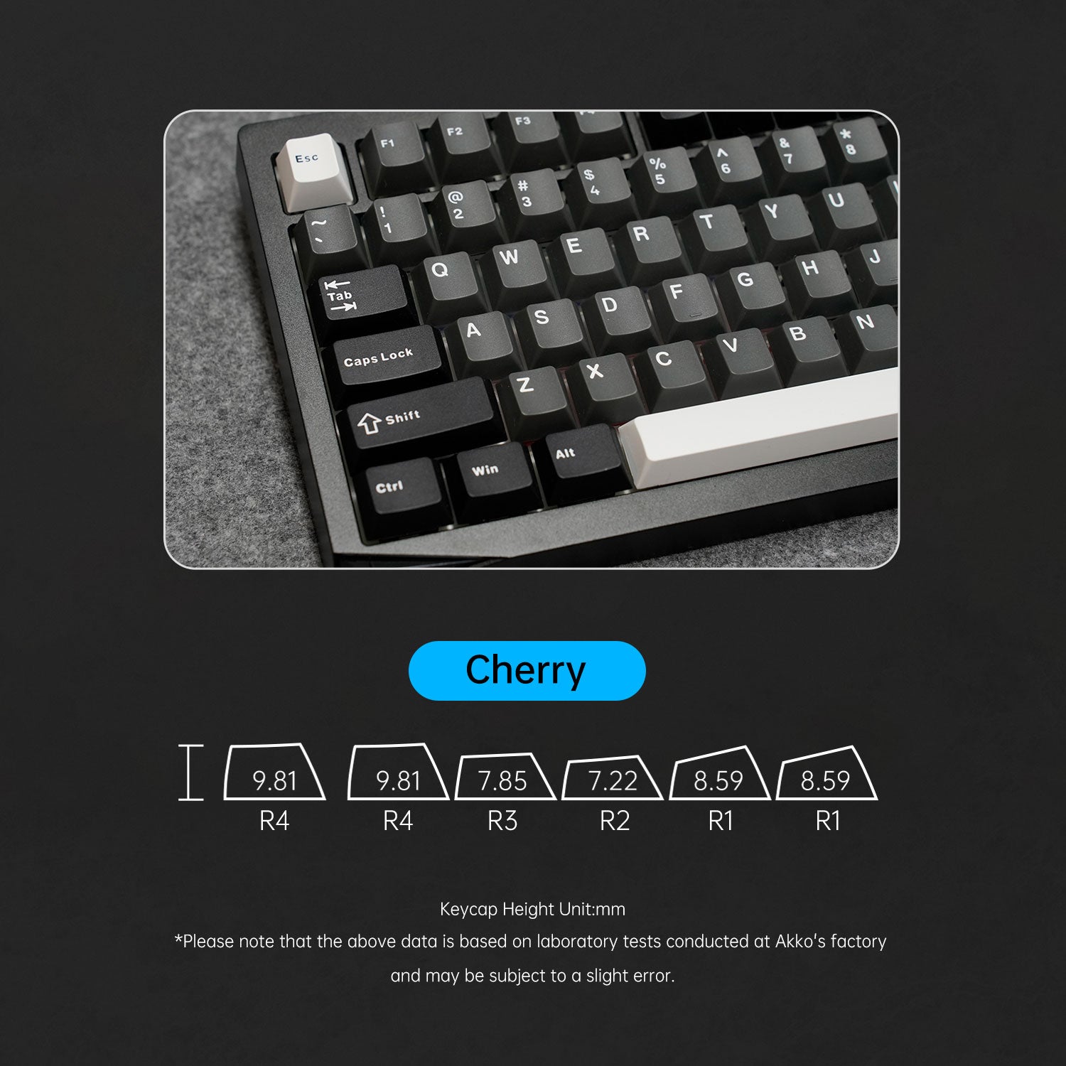 Akko Gem01 Custom Keyboard 75% Layout Size